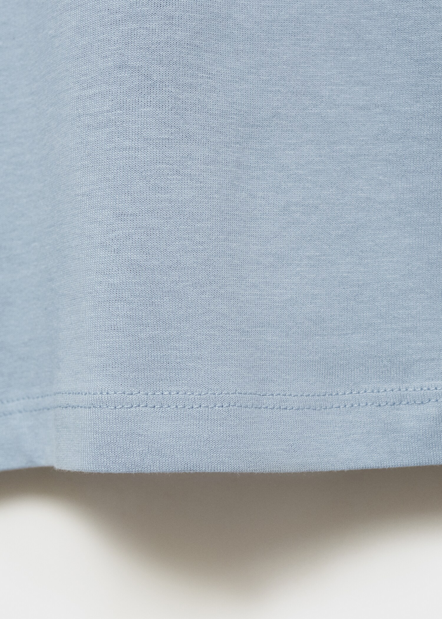 V-neck cotton T-shirt - Details of the article 0