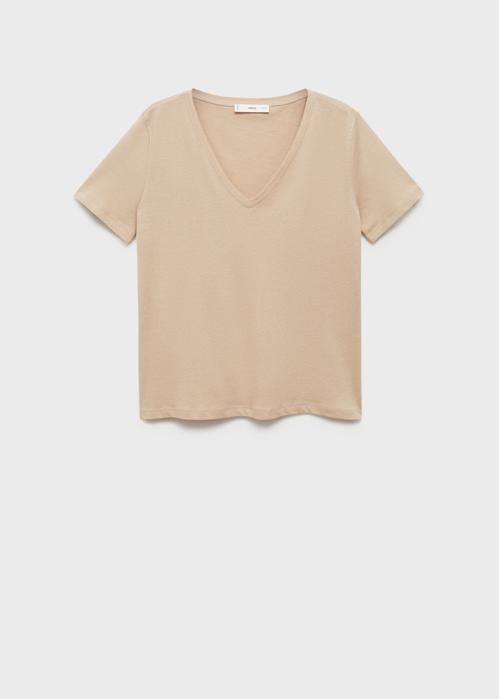 ◇KHAKIPOINT◇ Basic Uneck Tshirt ivory Boxy V-neck T-shirt - White | Levi's® US
