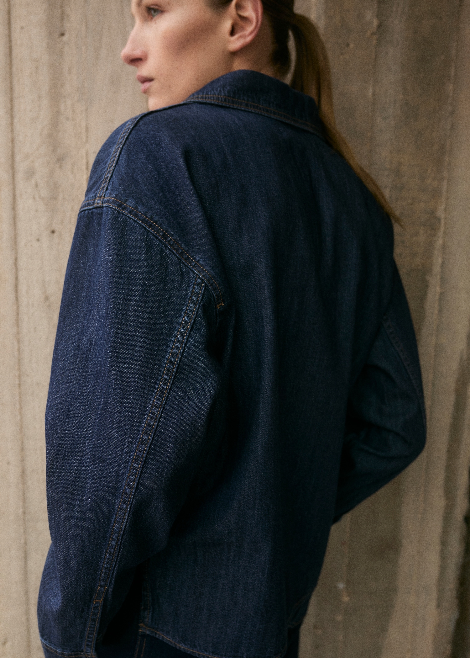 Blusa denim cotone - Retro dell'articolo