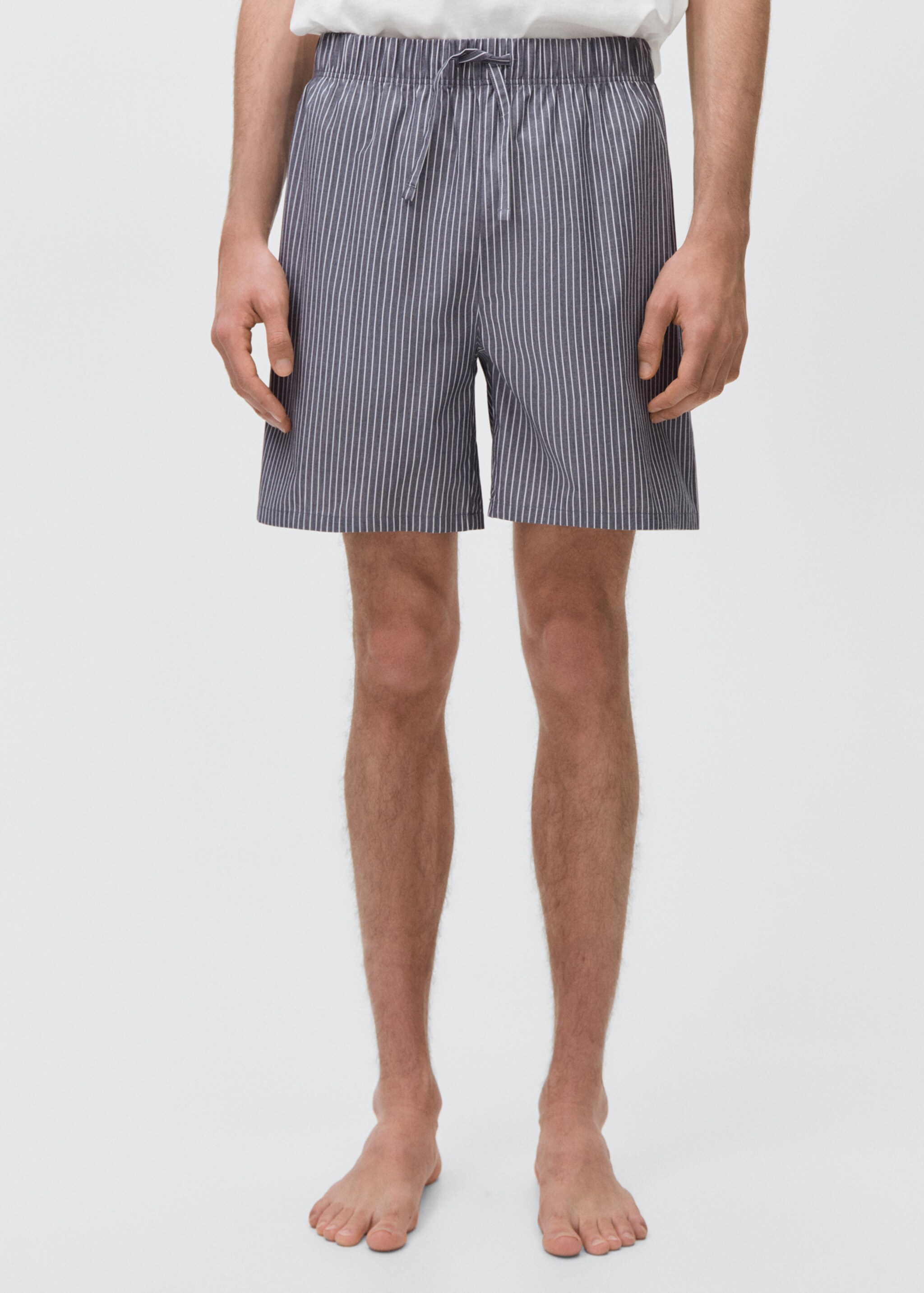 Striped cotton short pyjamas - Details of the article 6