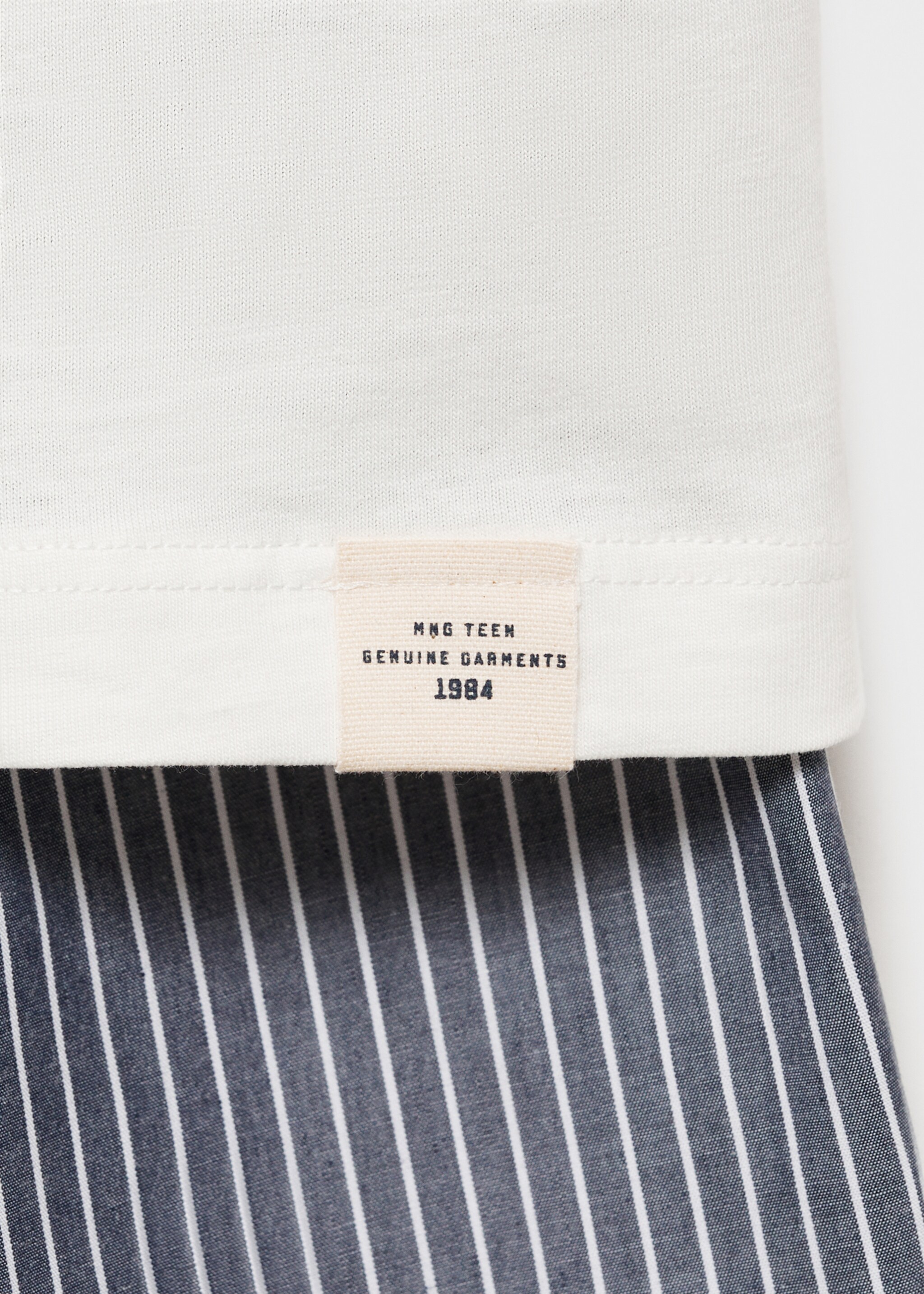 Striped cotton short pyjamas - Details of the article 8