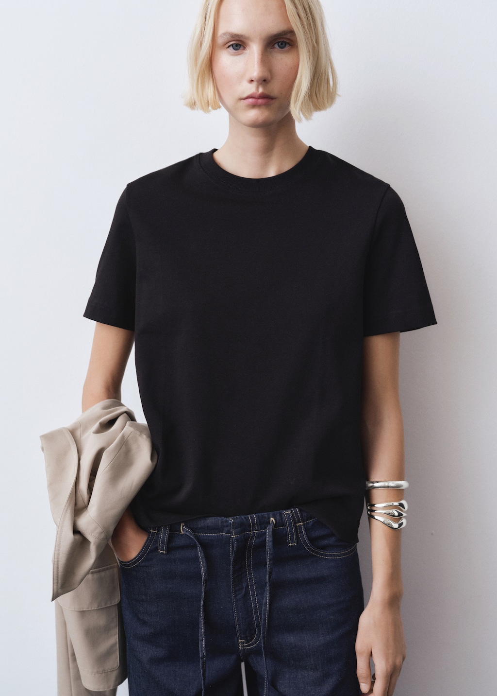 Mango Short-sleeved cotton t-shirt