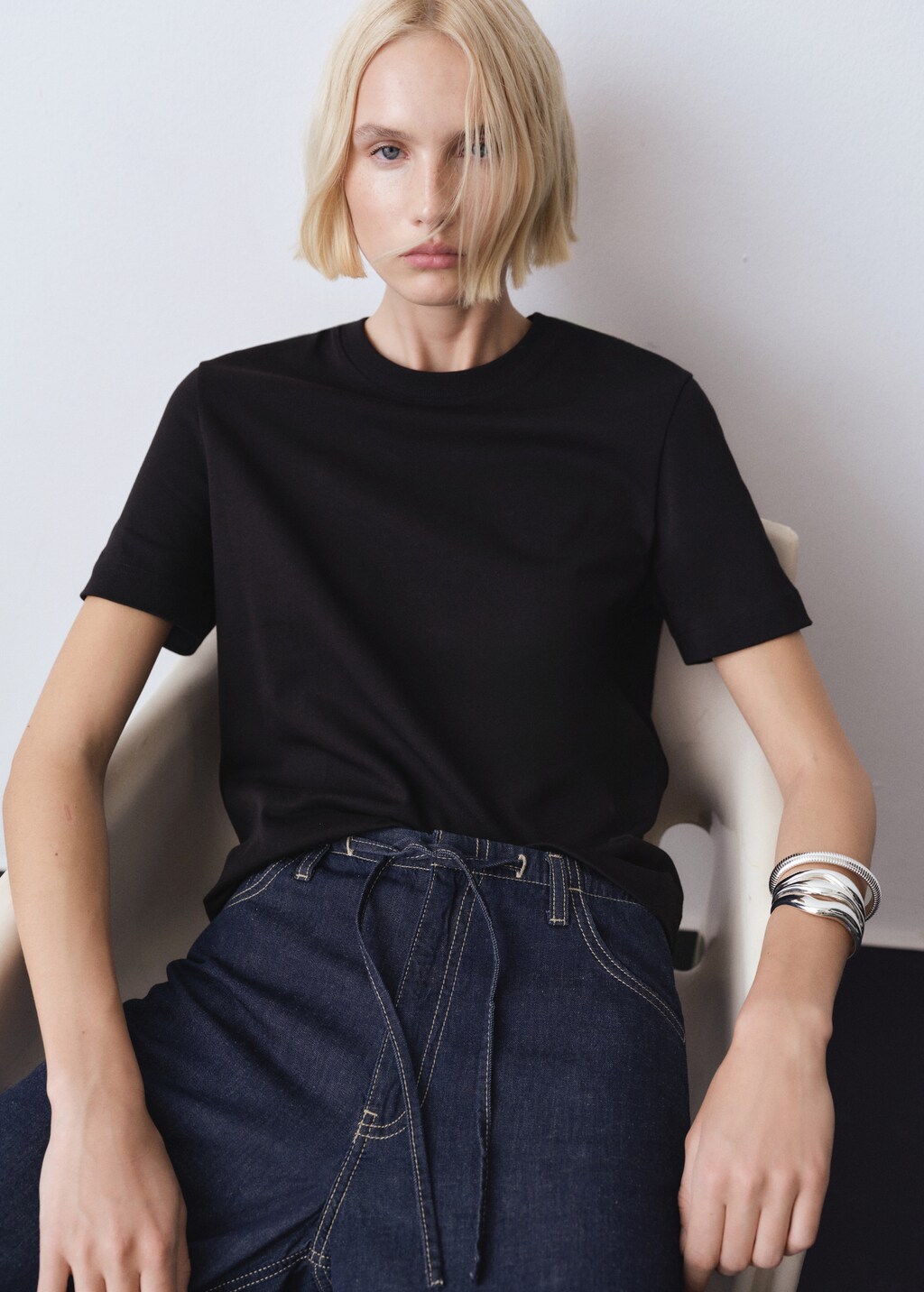 Short-sleeved cotton t-shirt - image 4