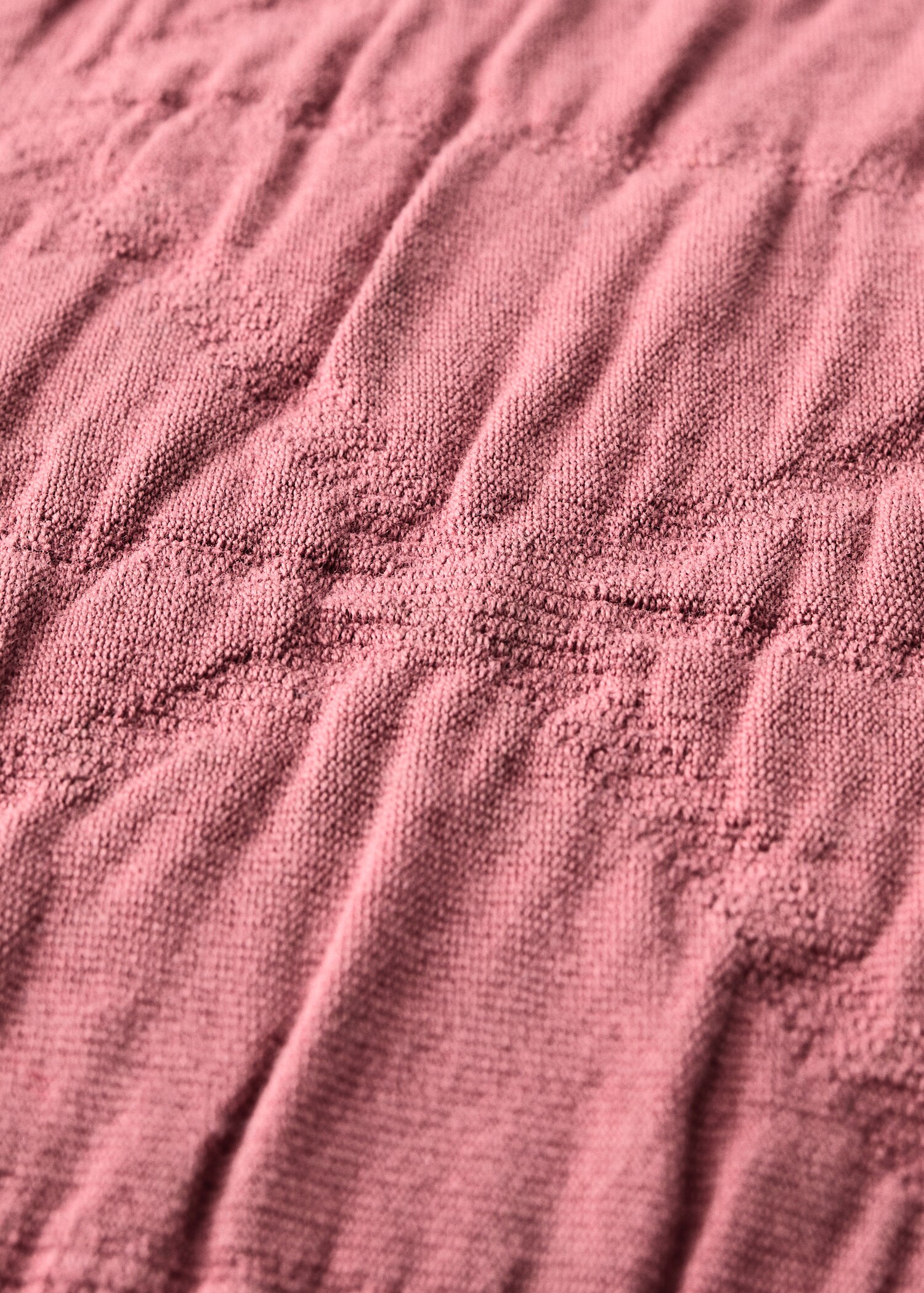 Kinder-Kopfkissenbezug aus Baumwolle mit Jacquard-Rautenmuster, stückgefärbt, 40 x 40 cm - Detail des Artikels 3