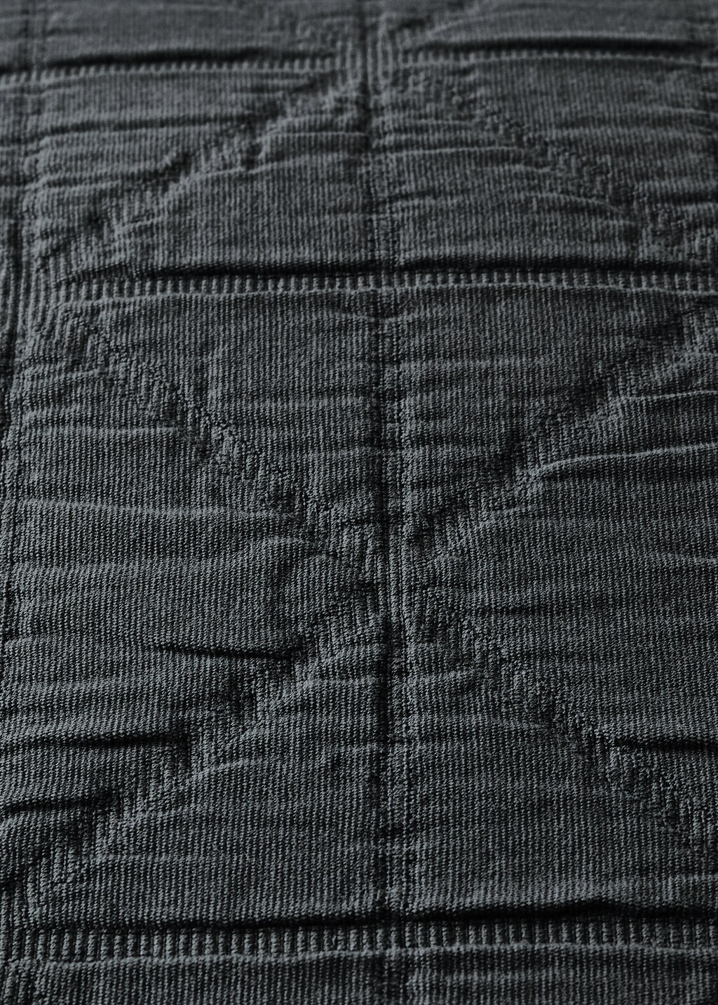 Children's cotton jacquard garment-dyed rhombus cushion