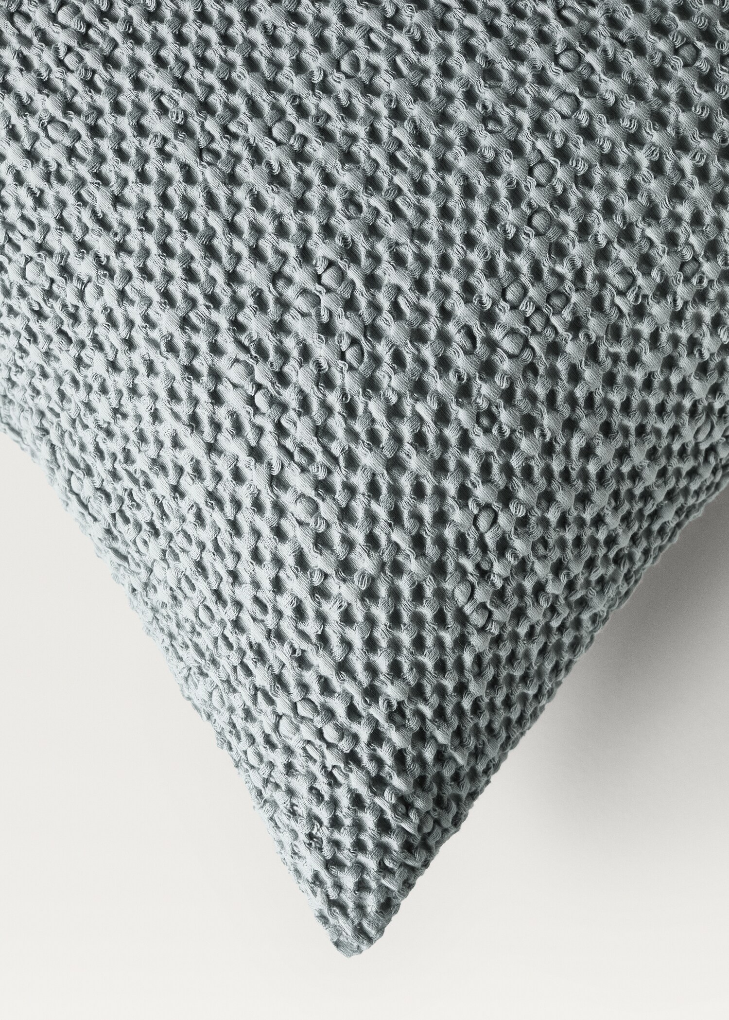 Children’s waffle-cotton garment-dyed cushion cover  40x40cm - Details of the article 1