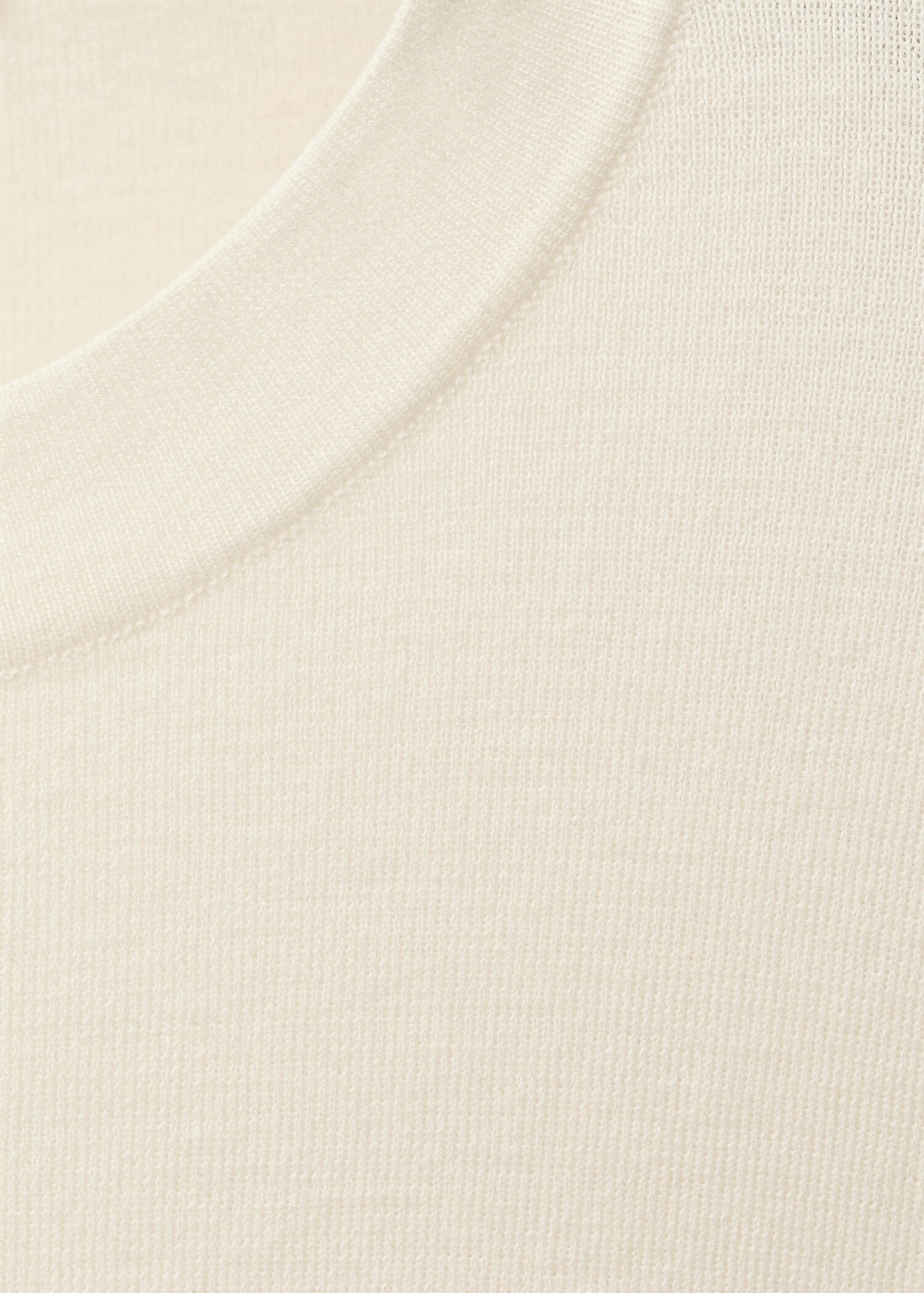 Short-sleeved wool-blend sweater - Details of the article 0