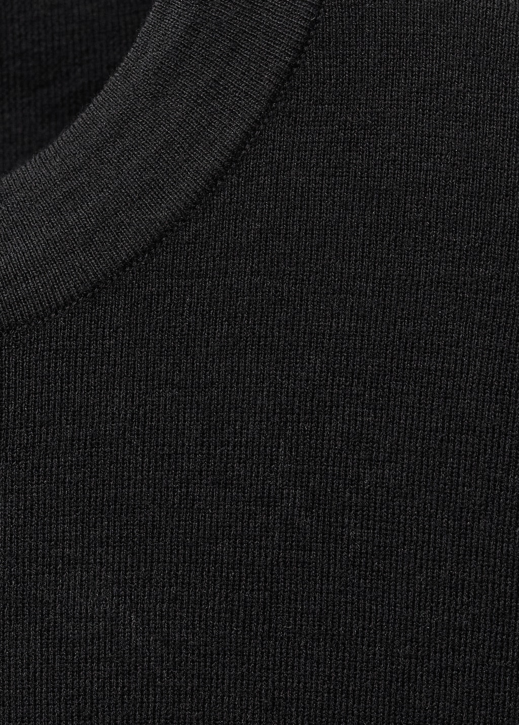 Short-sleeved wool-blend sweater