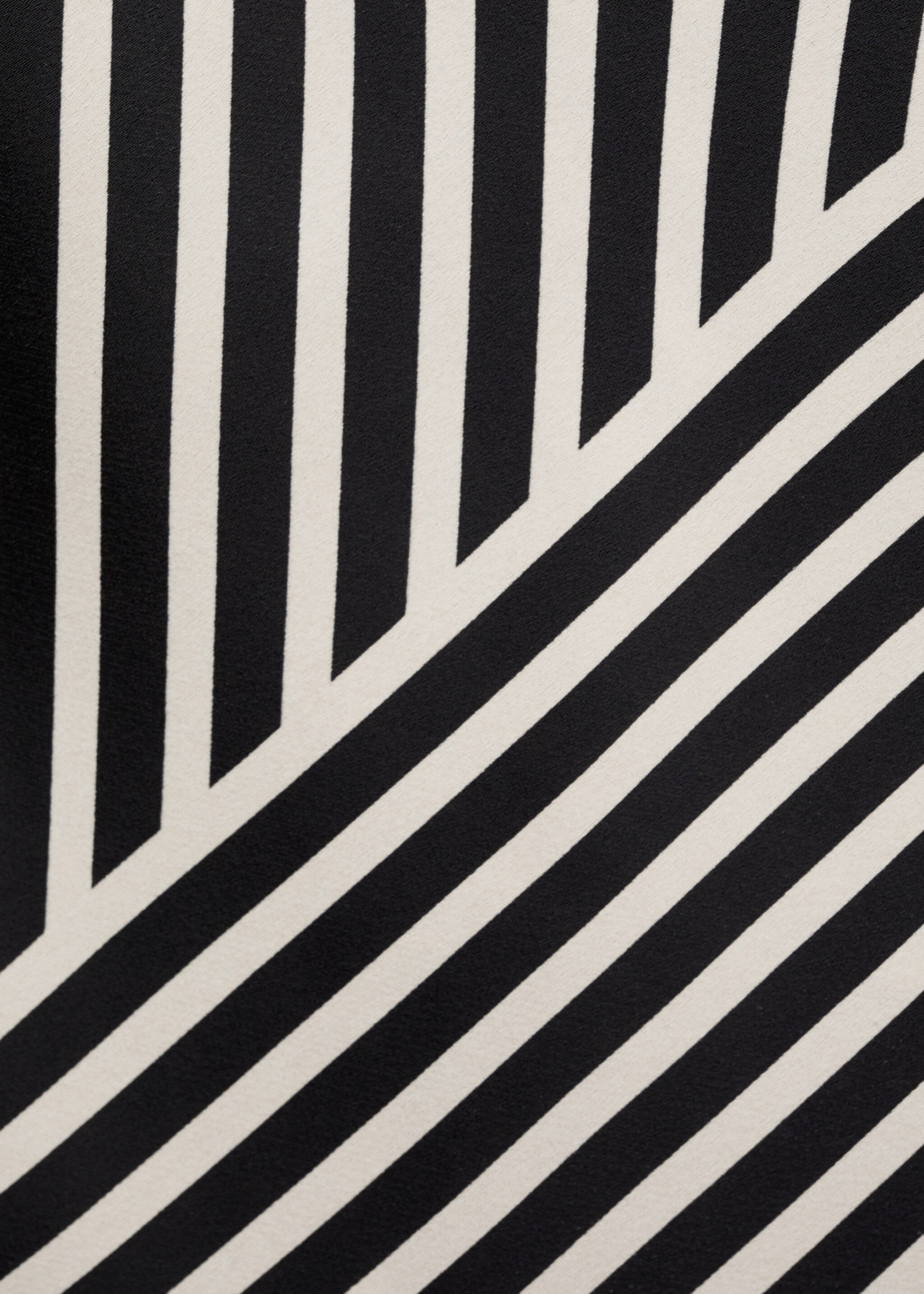 Striped perkins-neck blouse - Details of the article 0