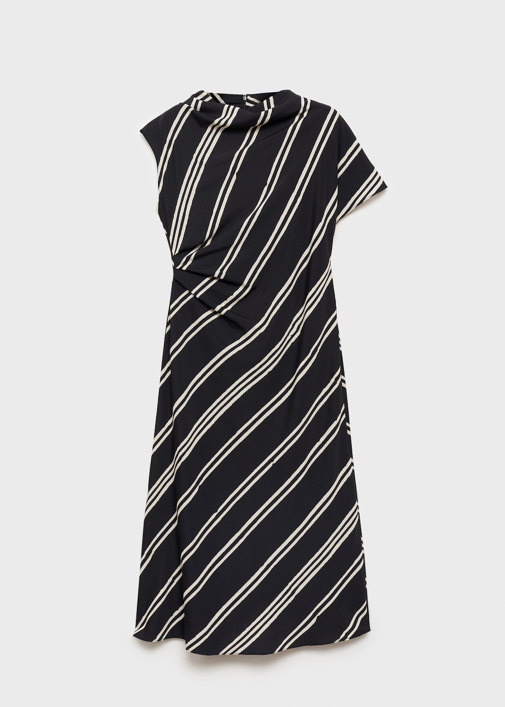 Thumbnail of Stripe-print midi-dress - Black