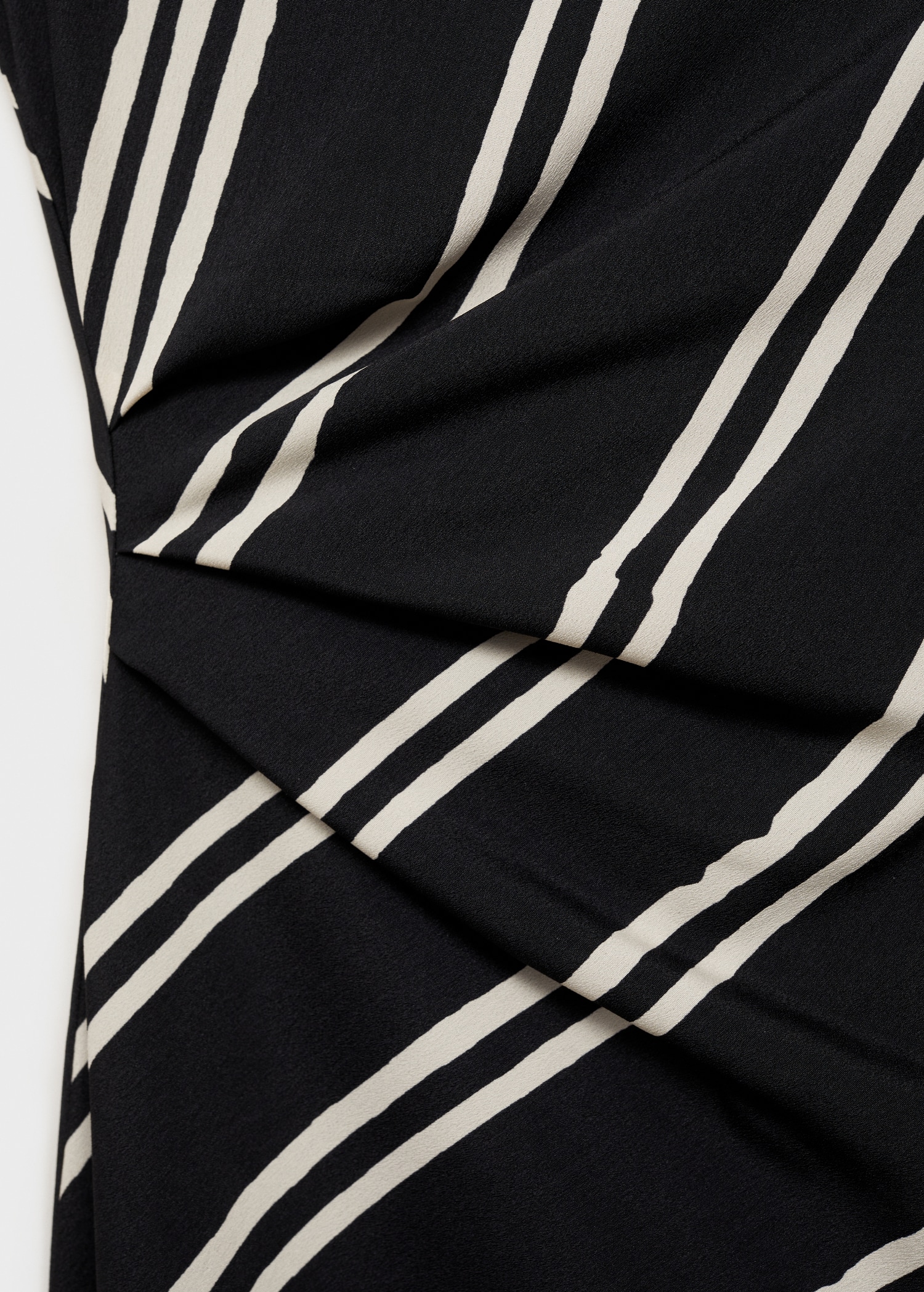 Vestido midi estampado rayas - Detalle del artículo 0