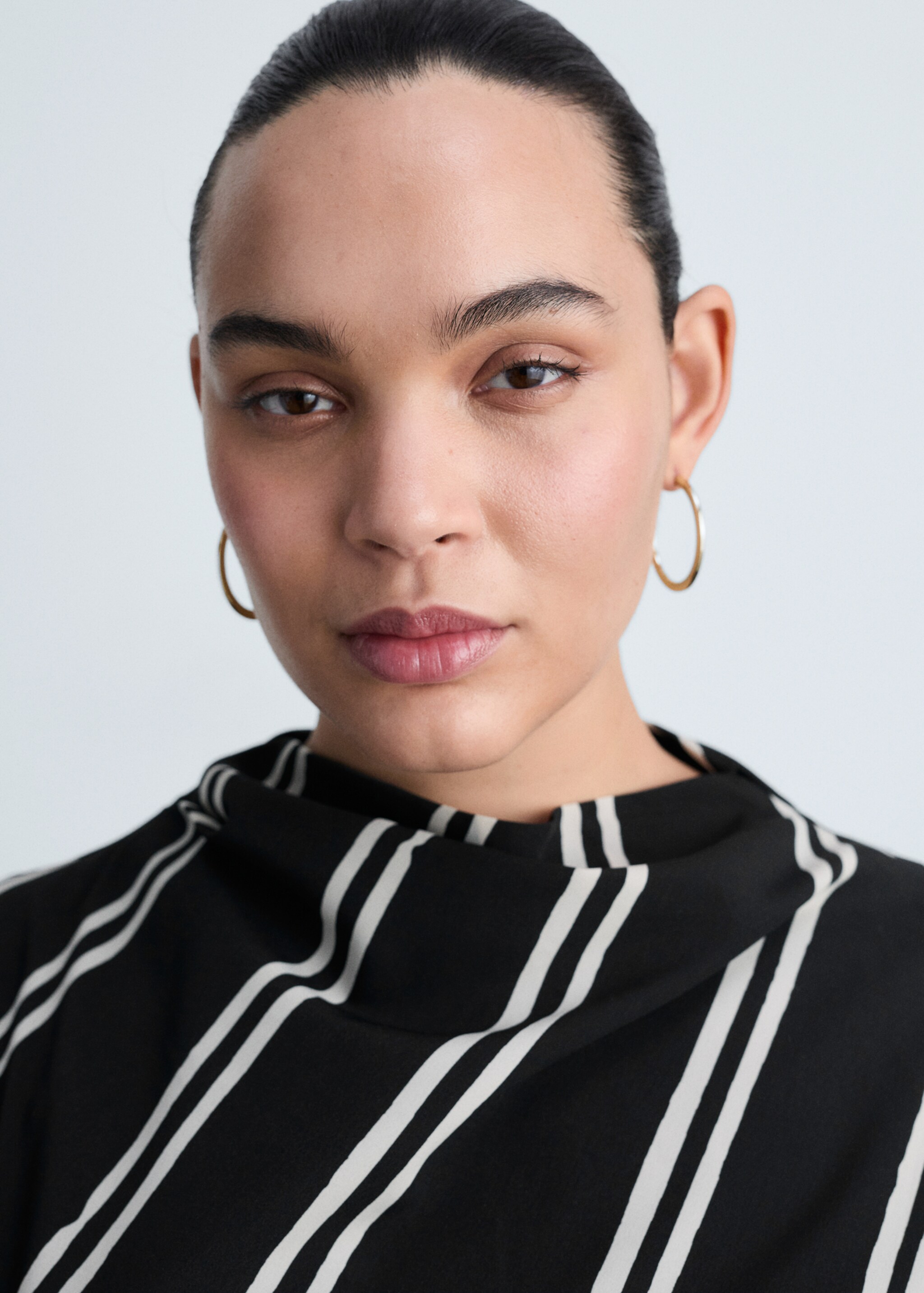 Stripe-print midi-dress - Details of the article 4