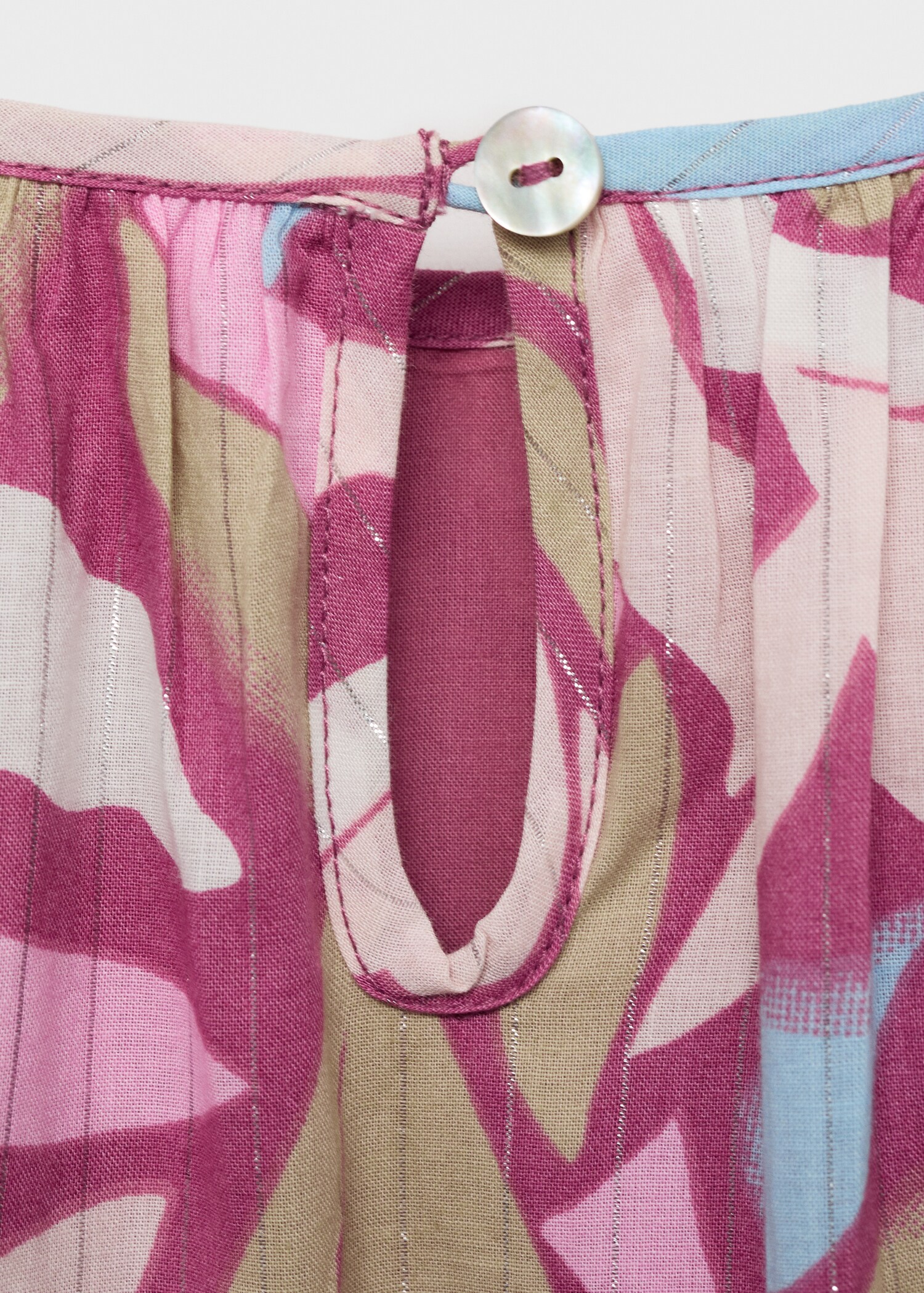 Printed short dress - Details of the article 0