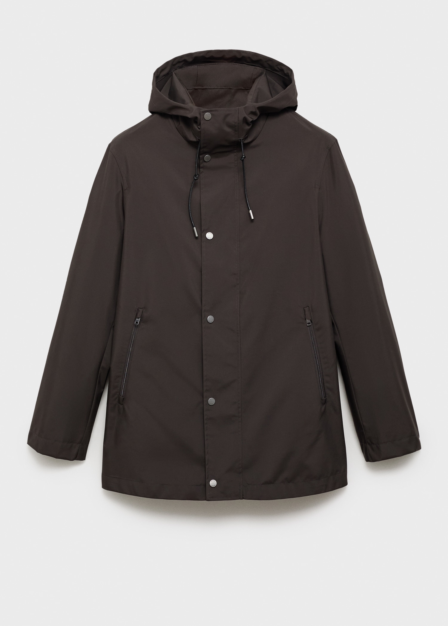 Water-repellent hooded parka - Article without model