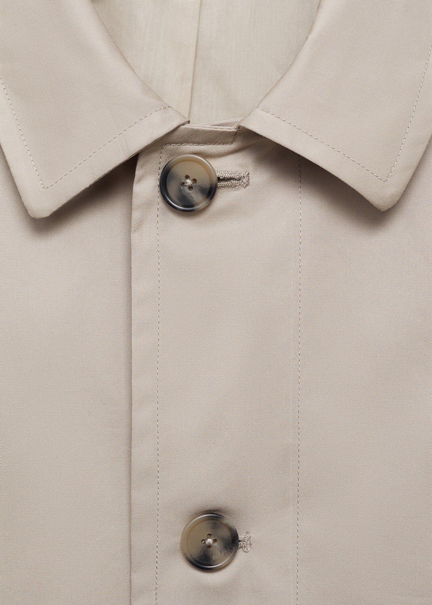 Water-repellent cotton trench coat - Details of the article 8