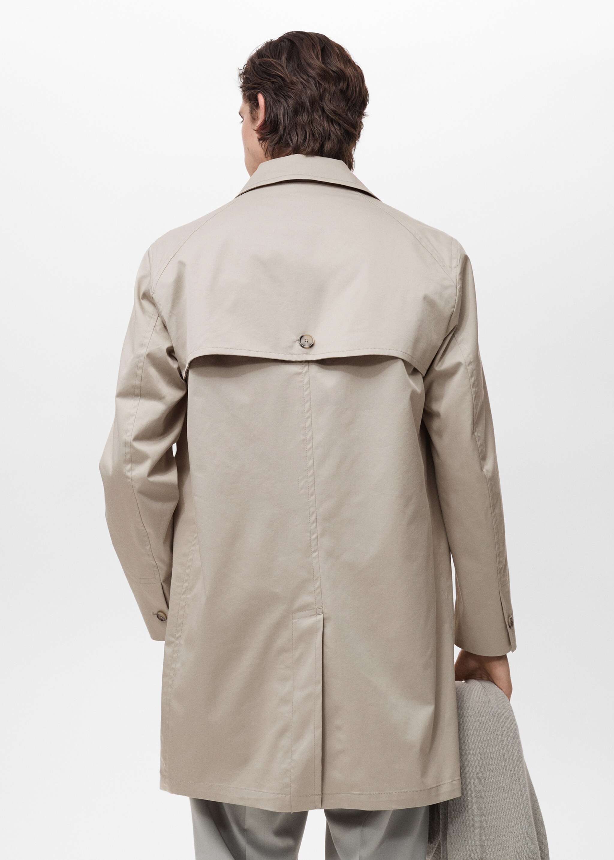Gabardina algodón water repellent - Reverso del artículo