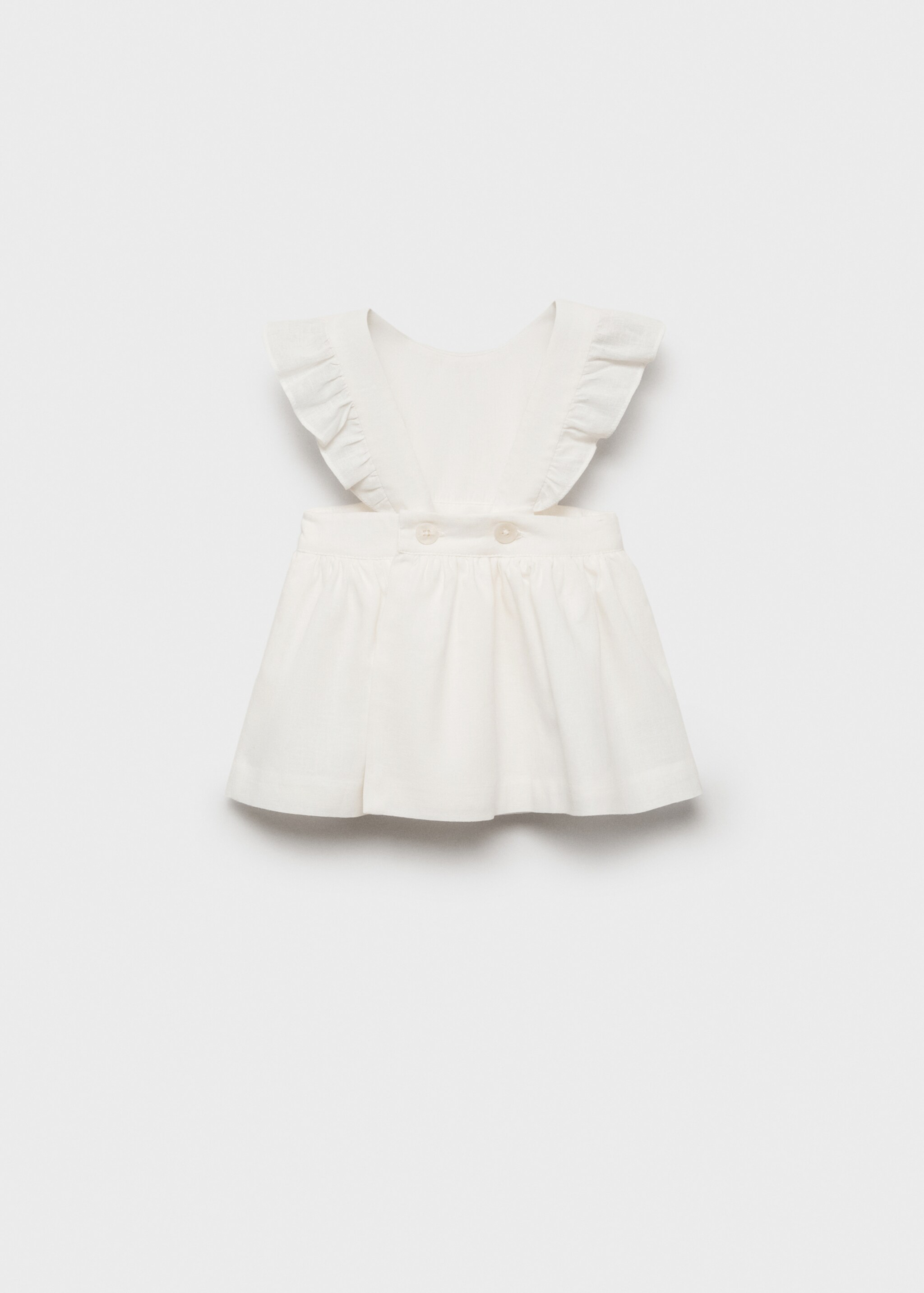Ruffled linen dress - Reverse of the article