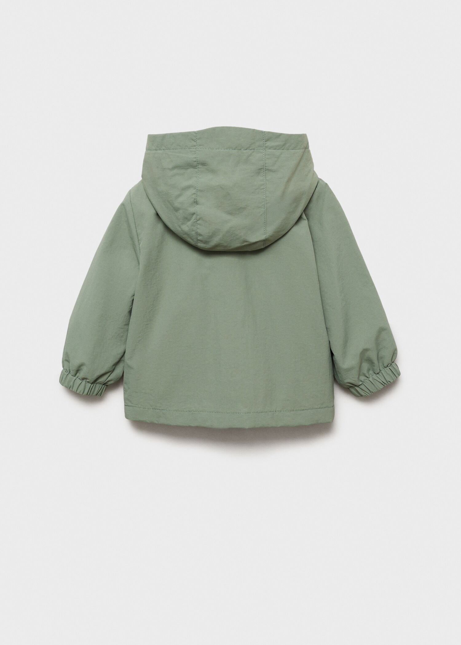 Quilted hooded parka - Reverse of the article