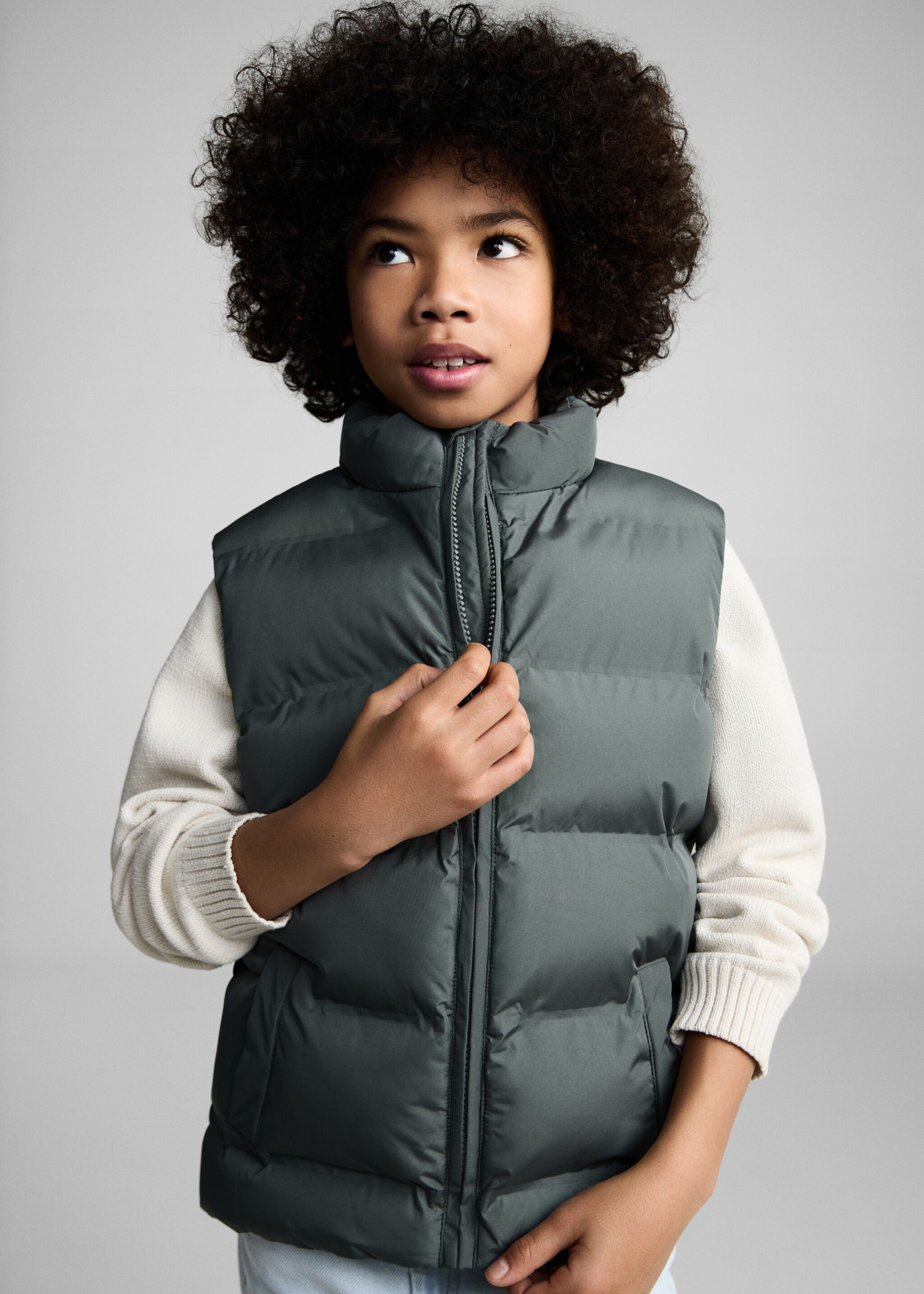 Bodywarmer met zakken - Middenvlak