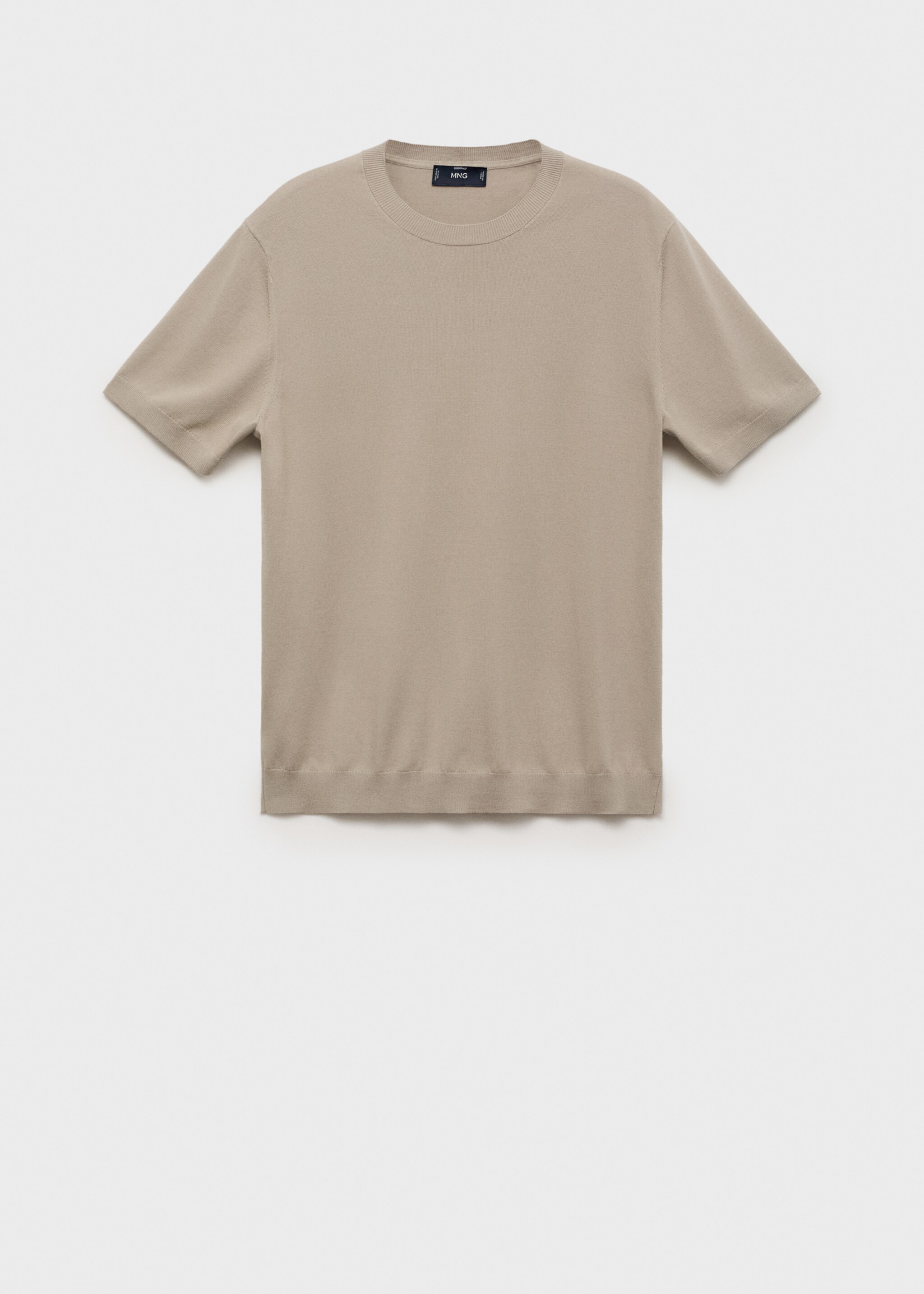 Cotton fine-knit t-shirt - Article without model