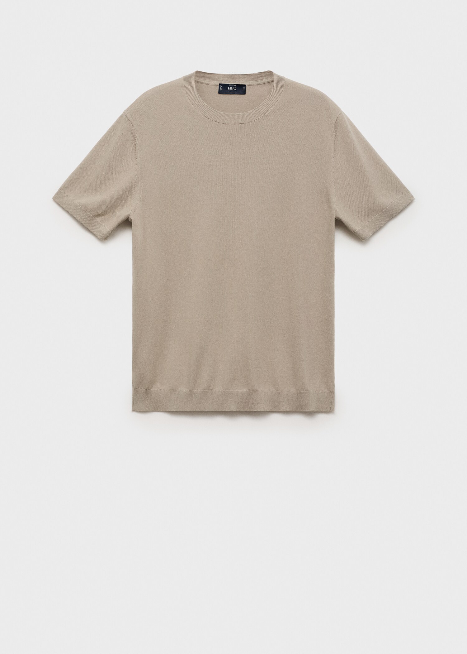 Cotton fine-knit t-shirt - Article without model