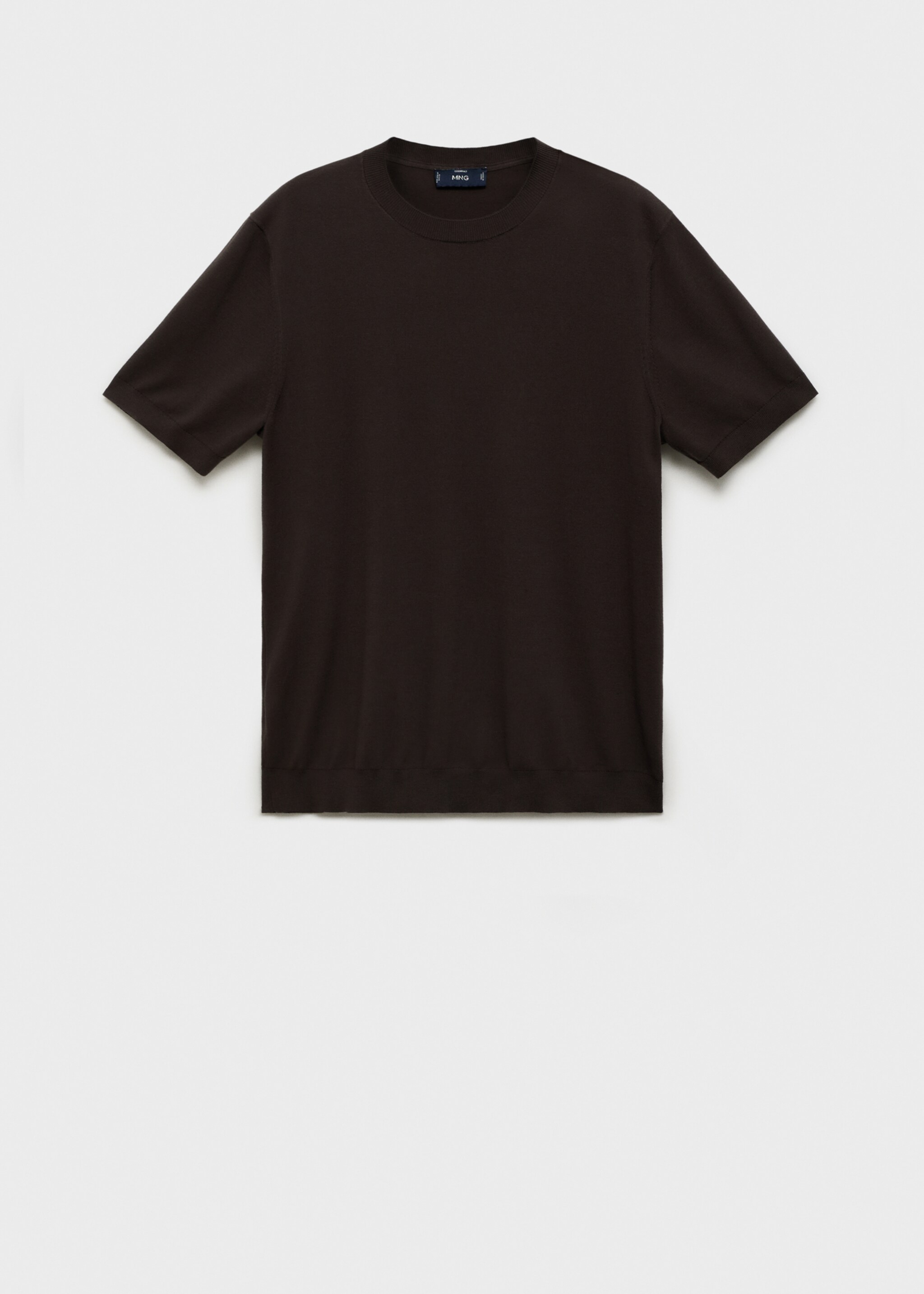 Cotton fine-knit t-shirt - Article without model