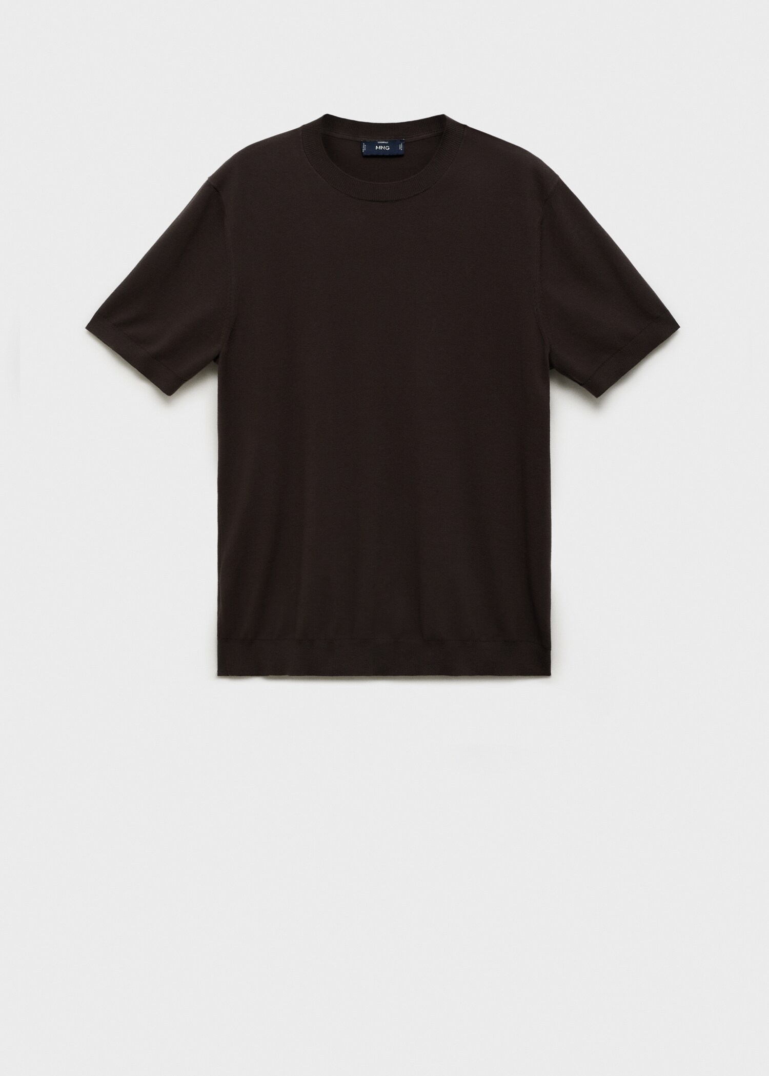Cotton fine-knit t-shirt - Article without model