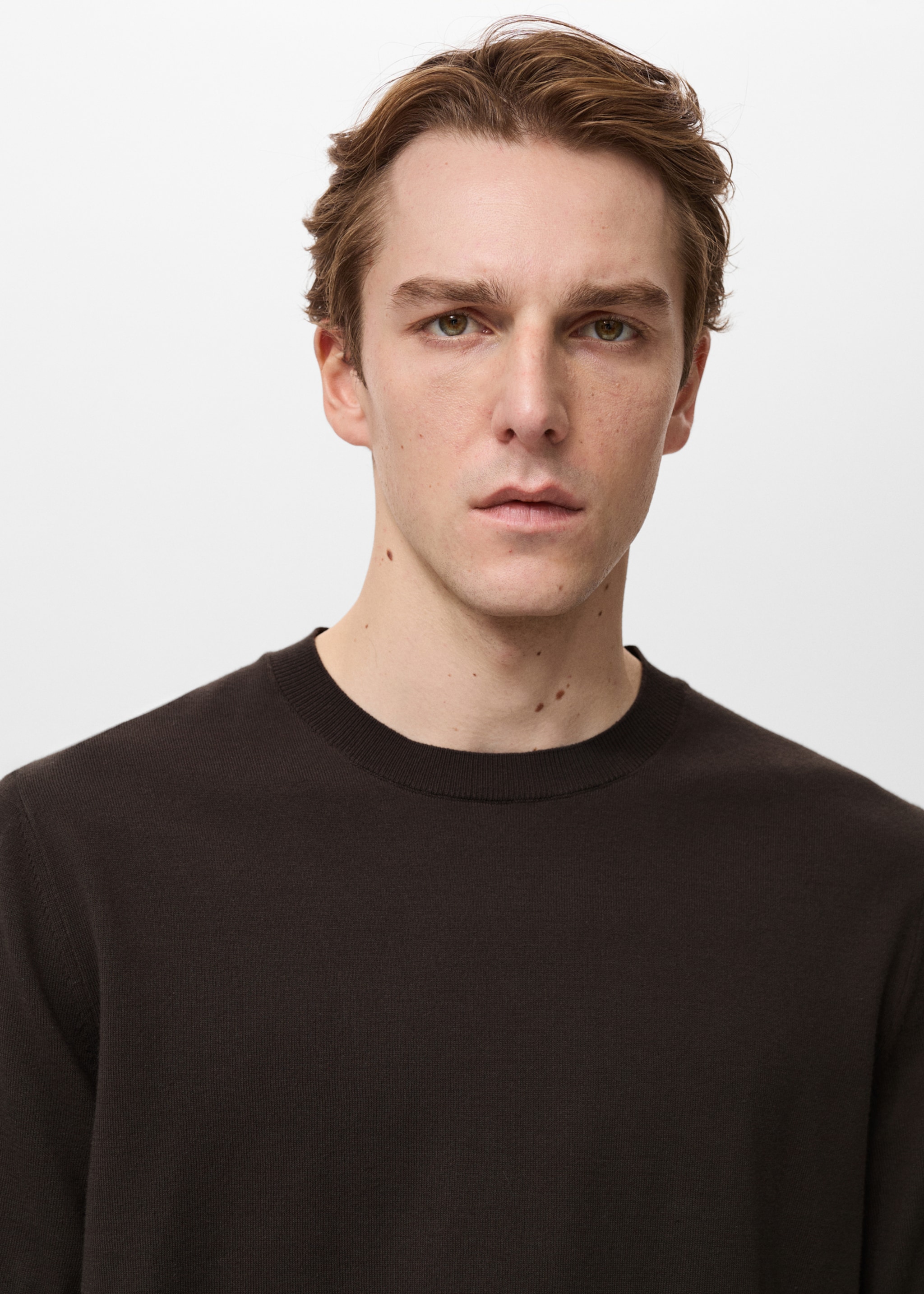 Cotton fine-knit t-shirt - Details of the article 1
