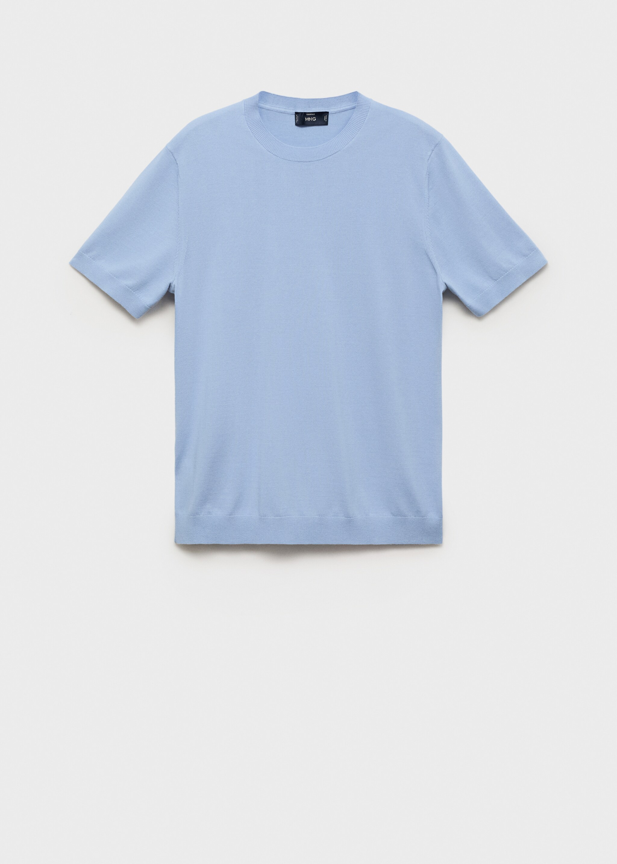 Cotton fine-knit t-shirt - Article without model