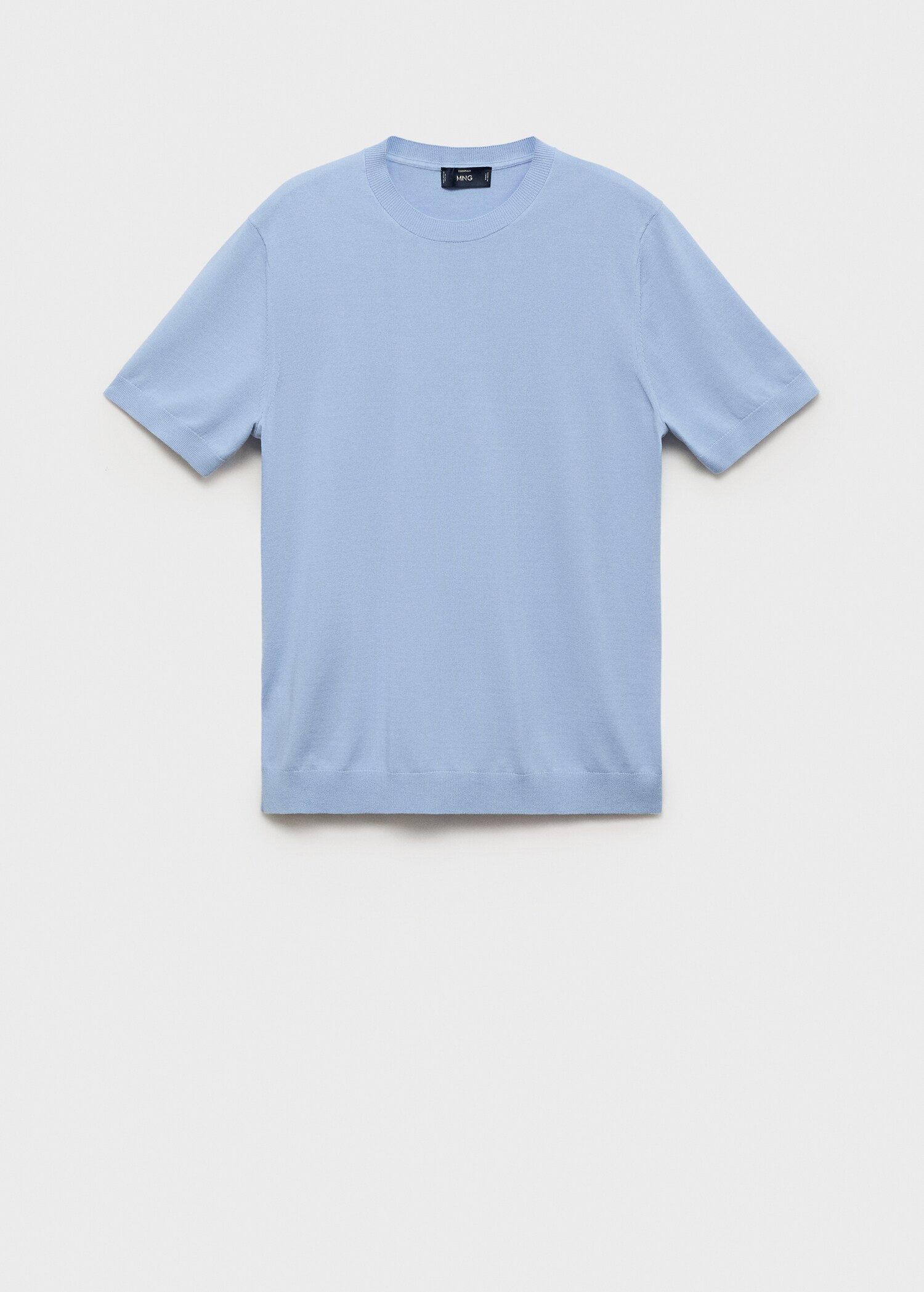 Cotton fine-knit t-shirt - Article without model