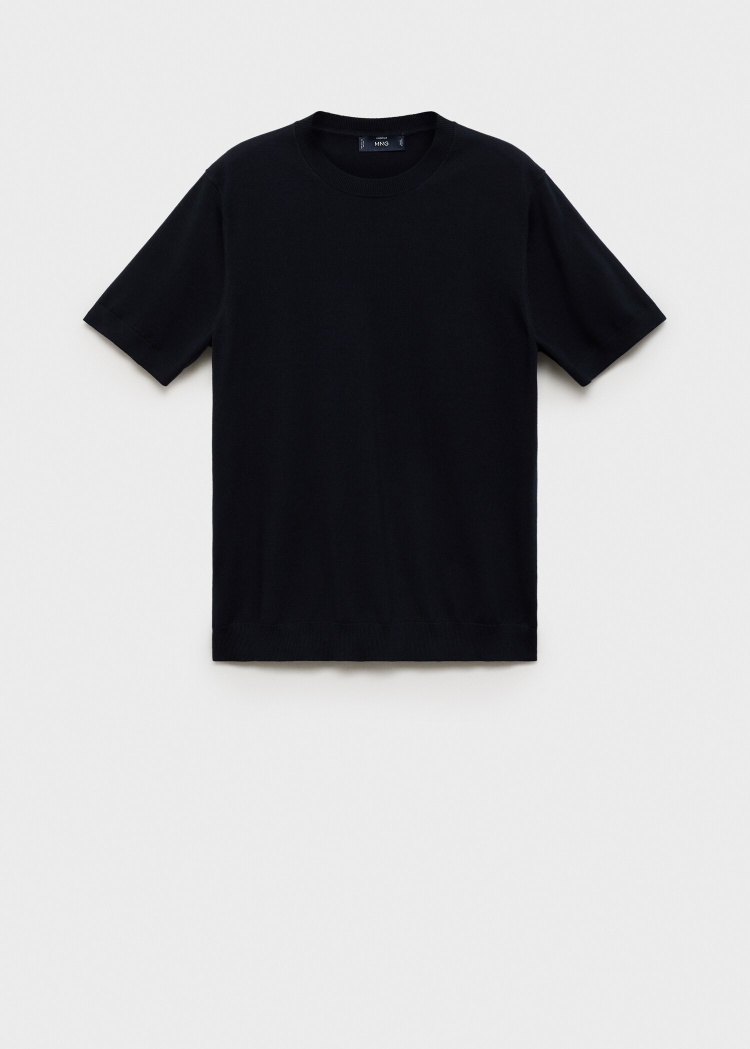 Cotton fine-knit t-shirt - Article without model