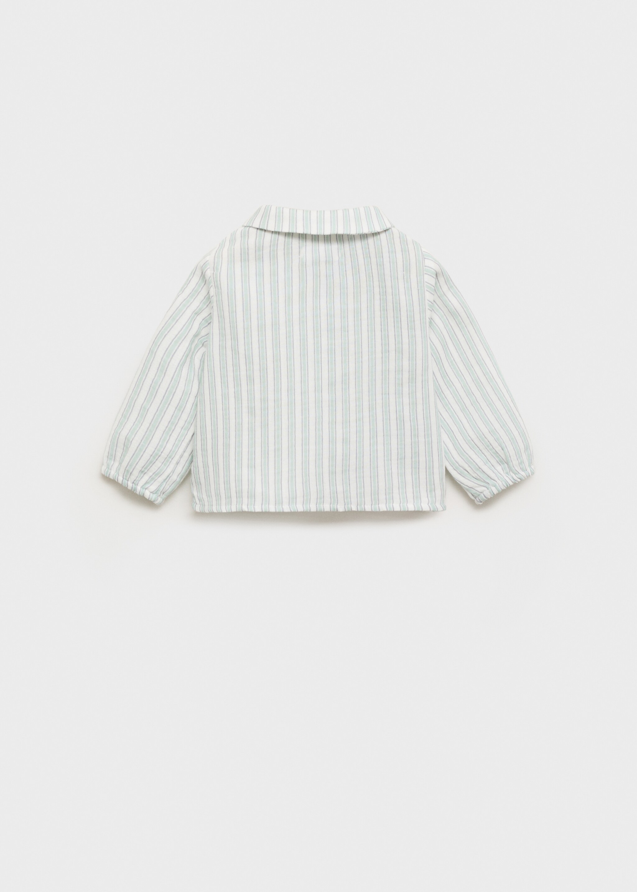 Striped cotton shirt - Reverse of the article