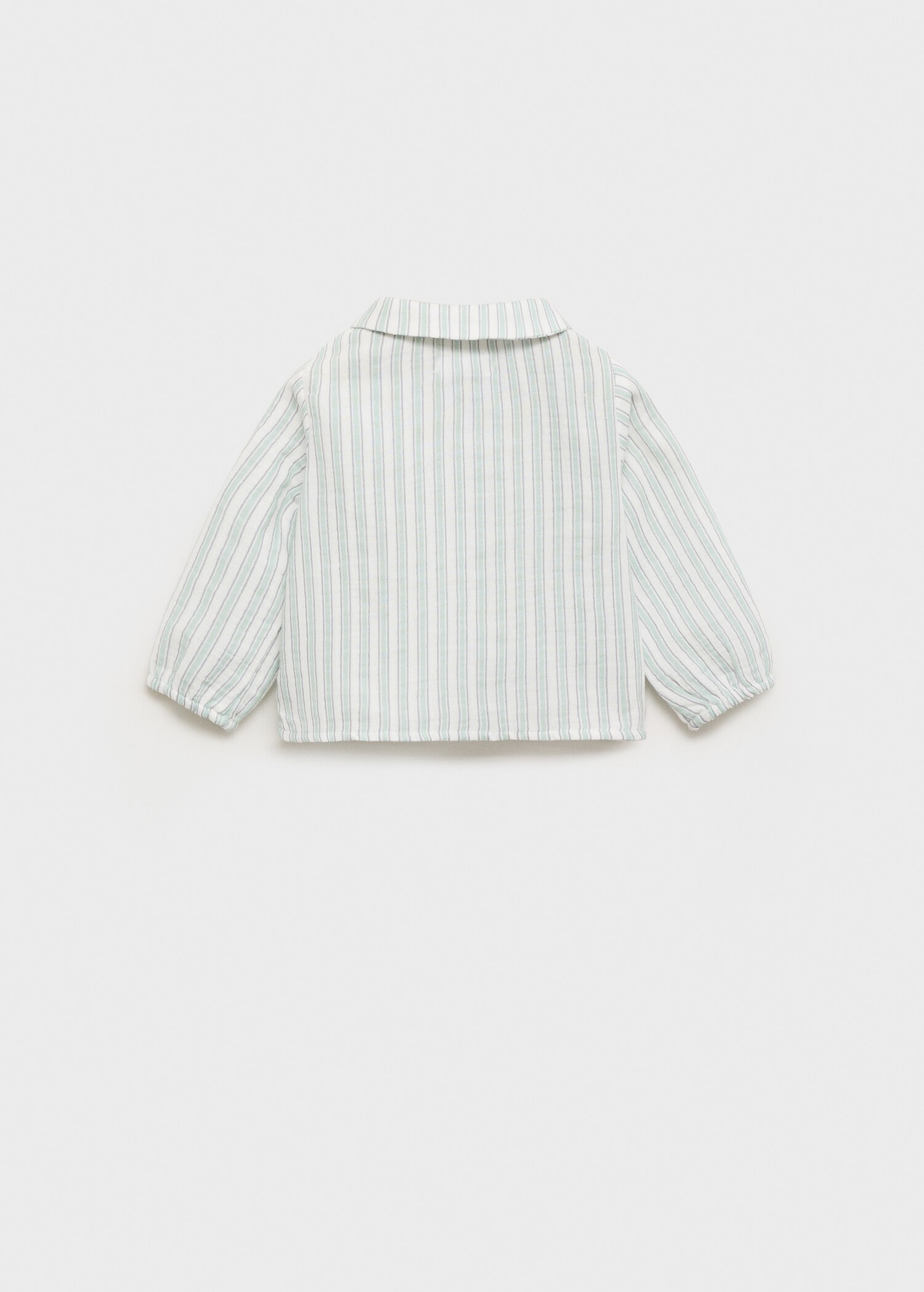 Striped cotton shirt - Reverse of the article