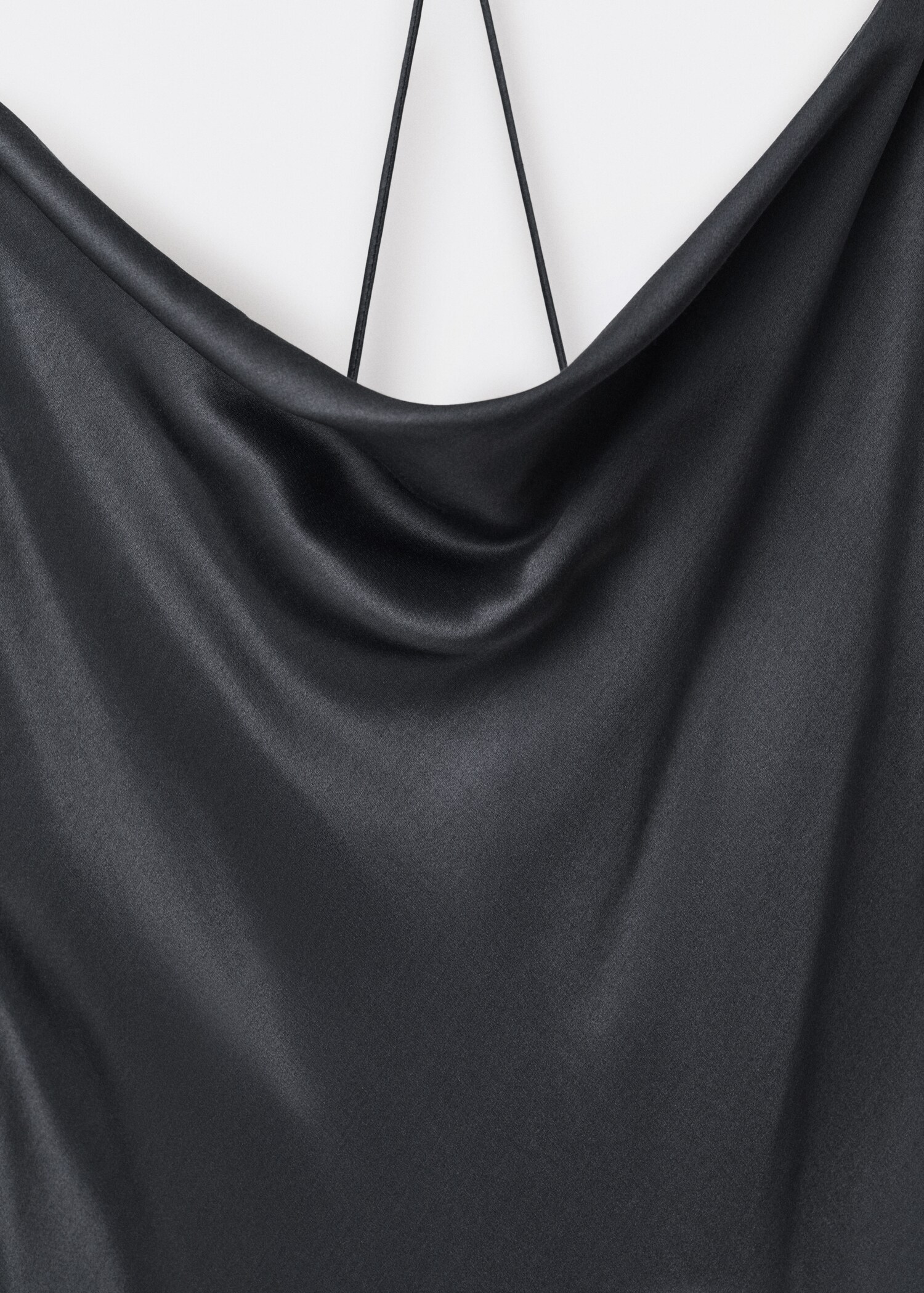 Silk dress with draped neckline - Details of the article 8