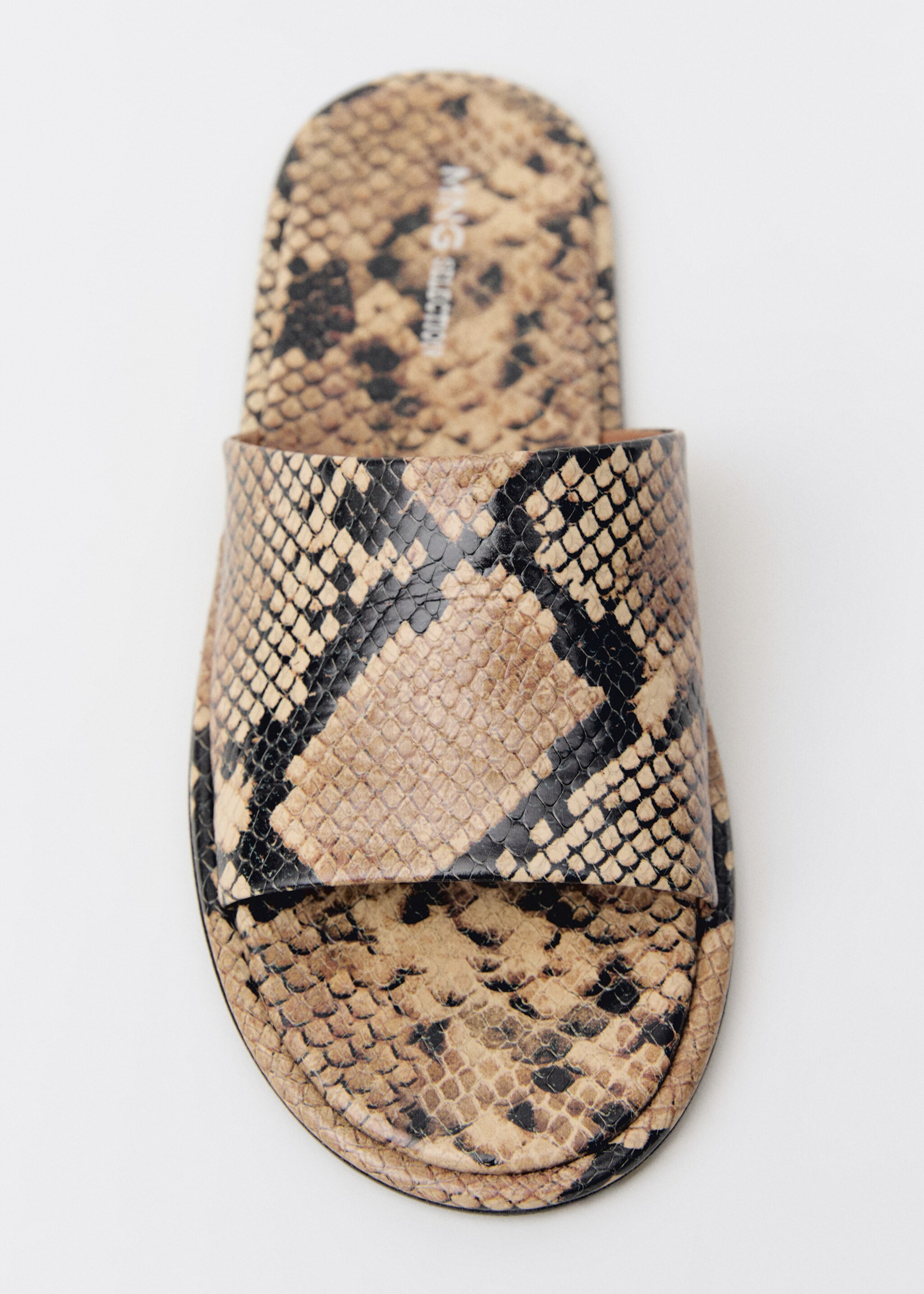 Animal-print leather sandals - Details of the article 3