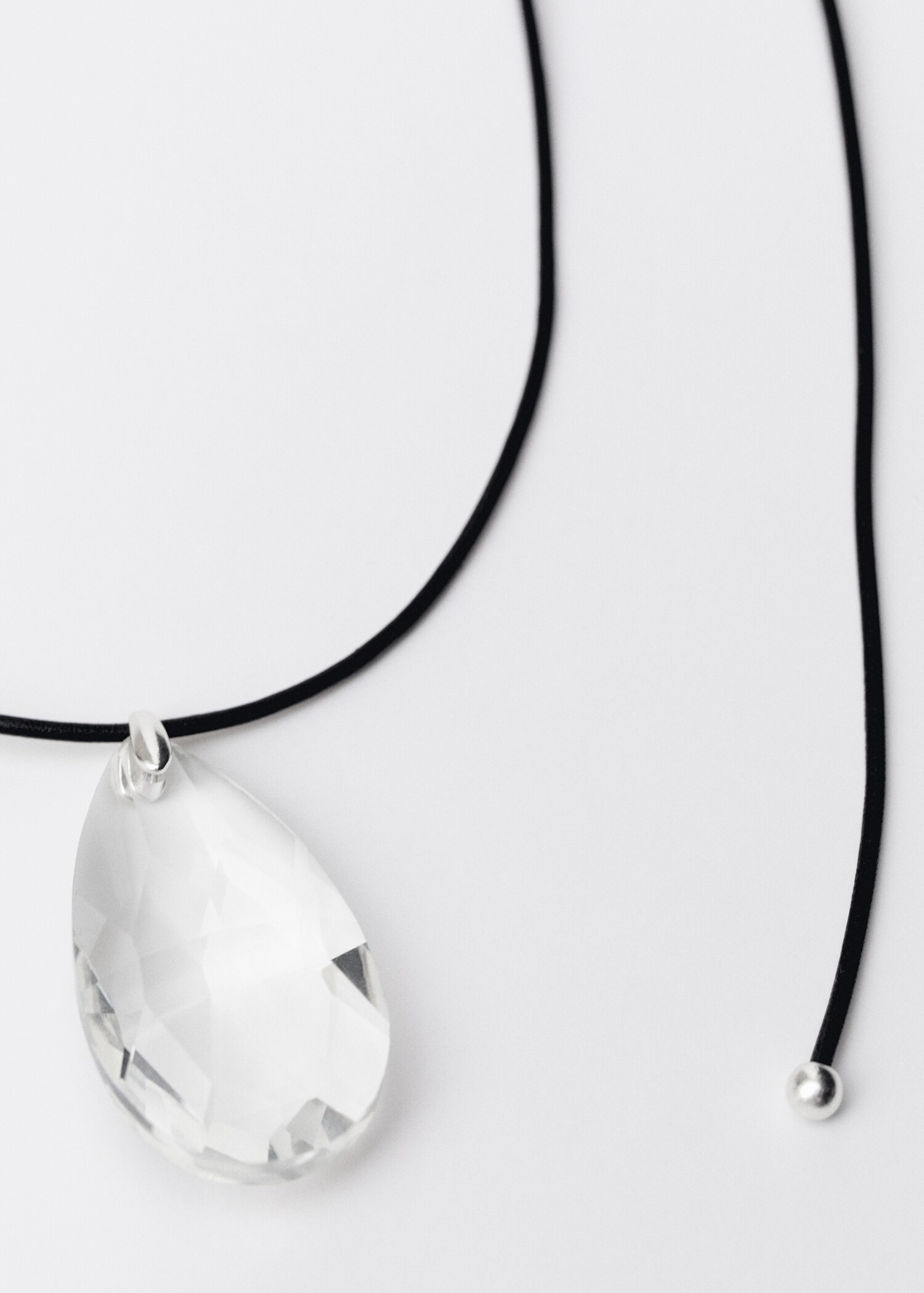 Collar piel colgante cristal - Detalle del artículo 1