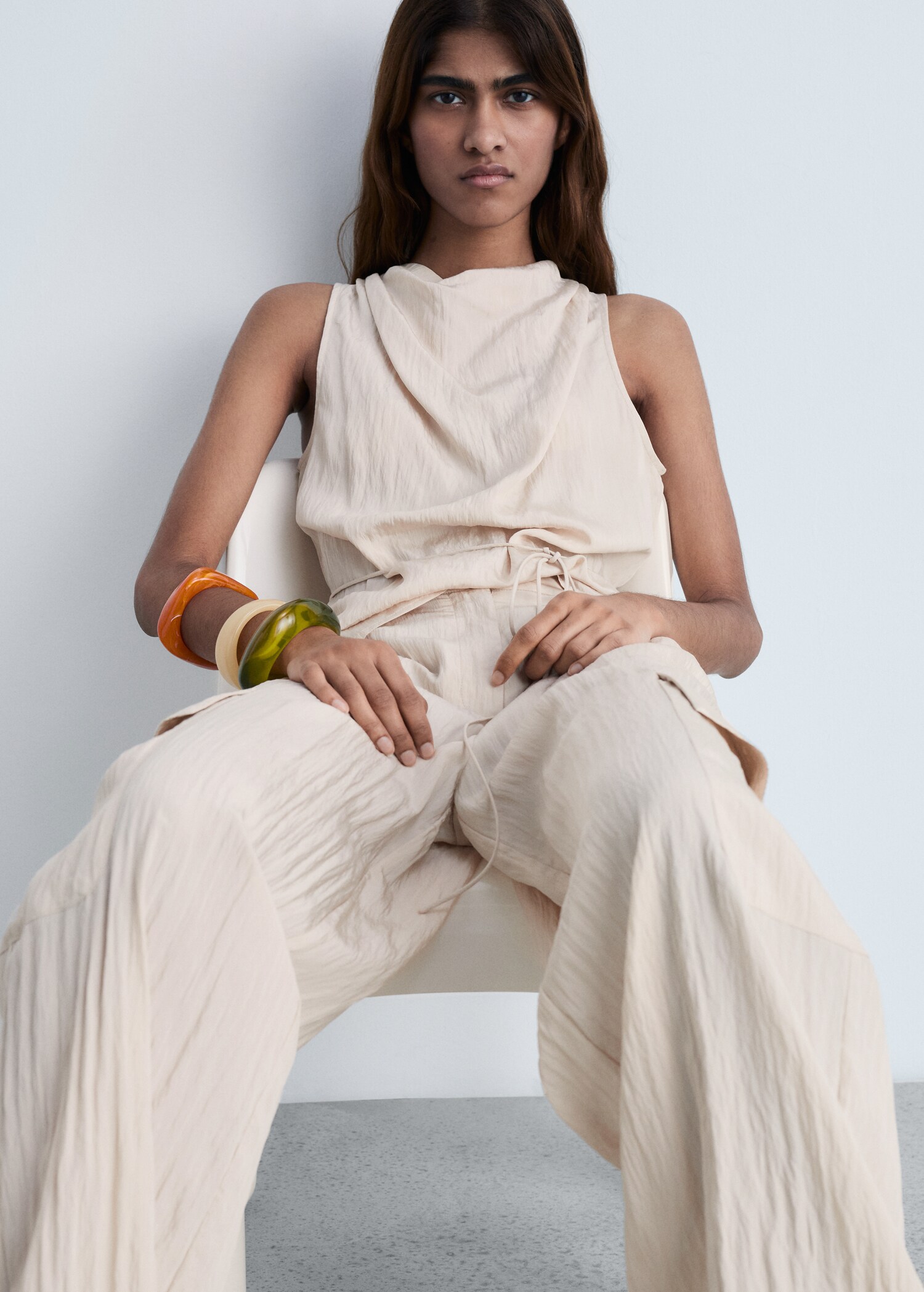 Textured bow top - Details of the article 2