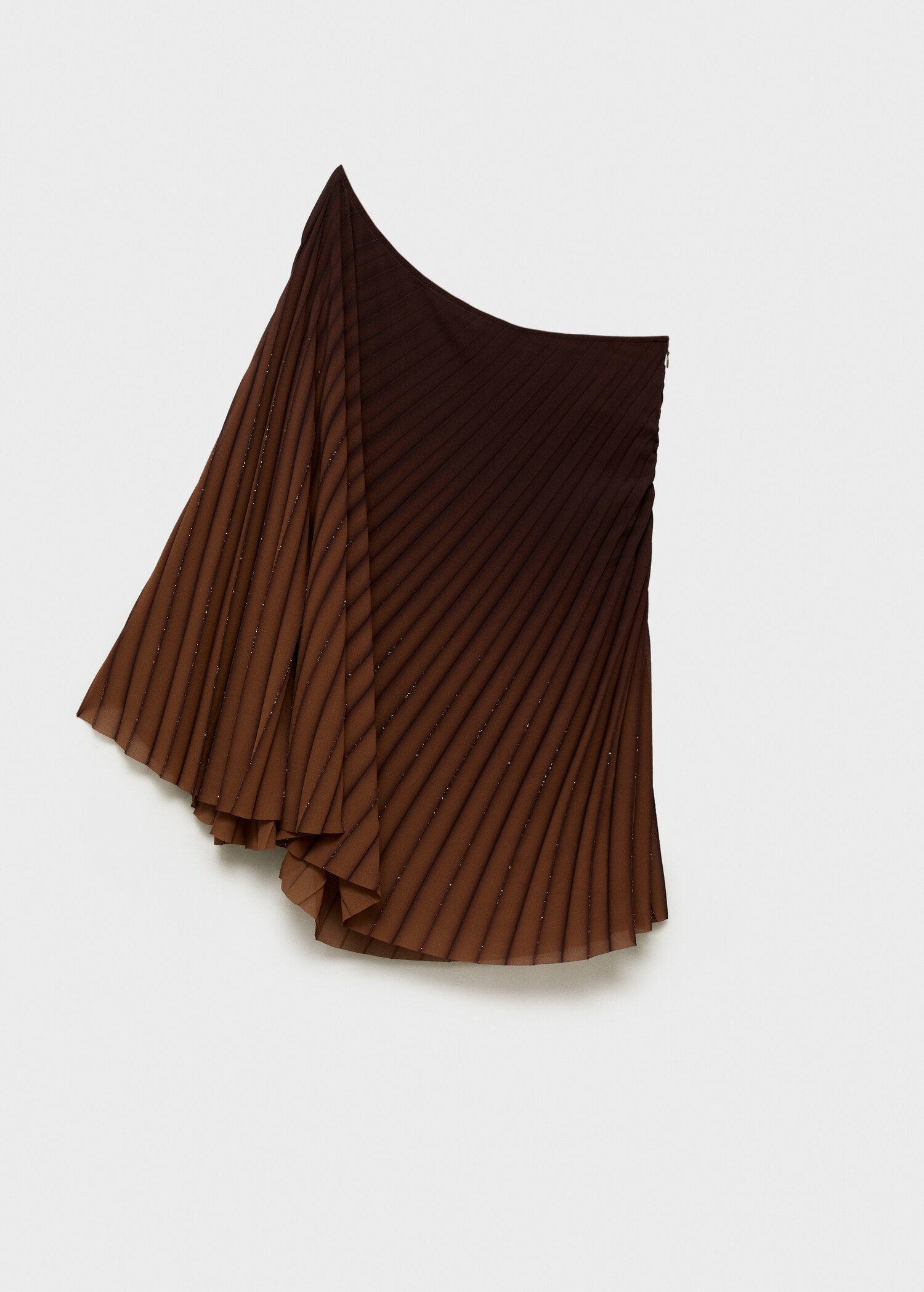 Blusa asimmetrica plissettata - Articolo senza modello