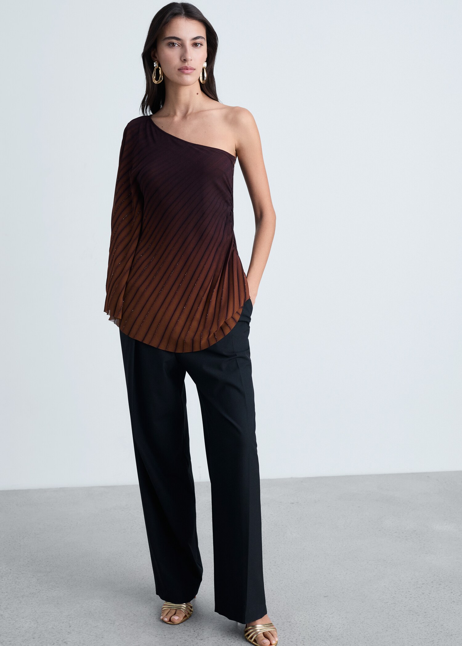 Blusa asimmetrica plissettata - Dettaglio dell'articolo 2