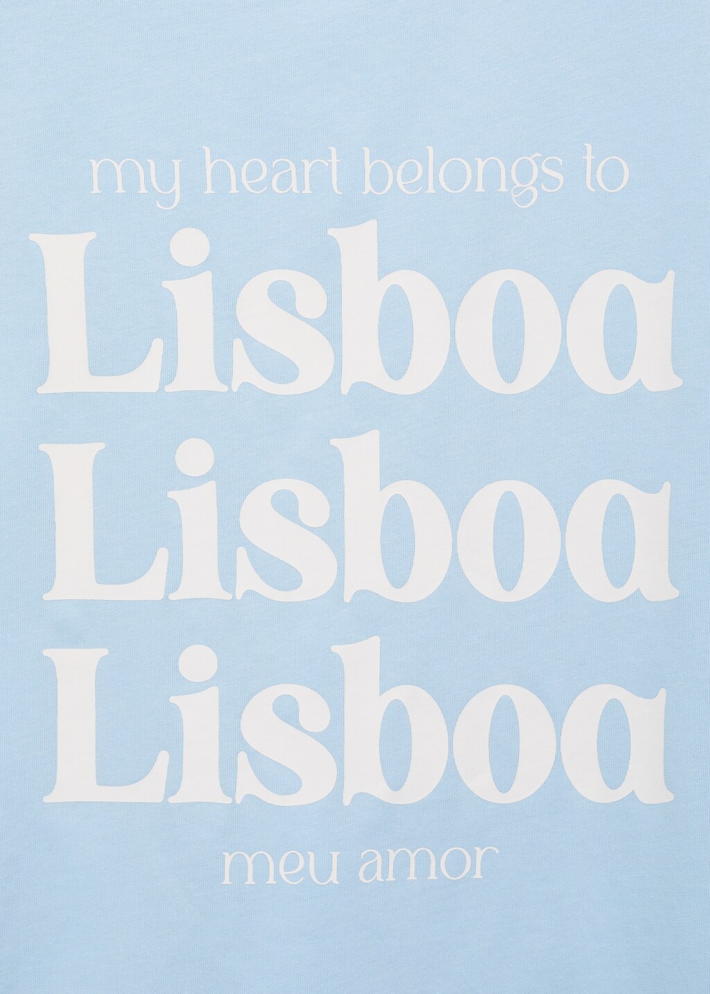 Message cotton T-shirt