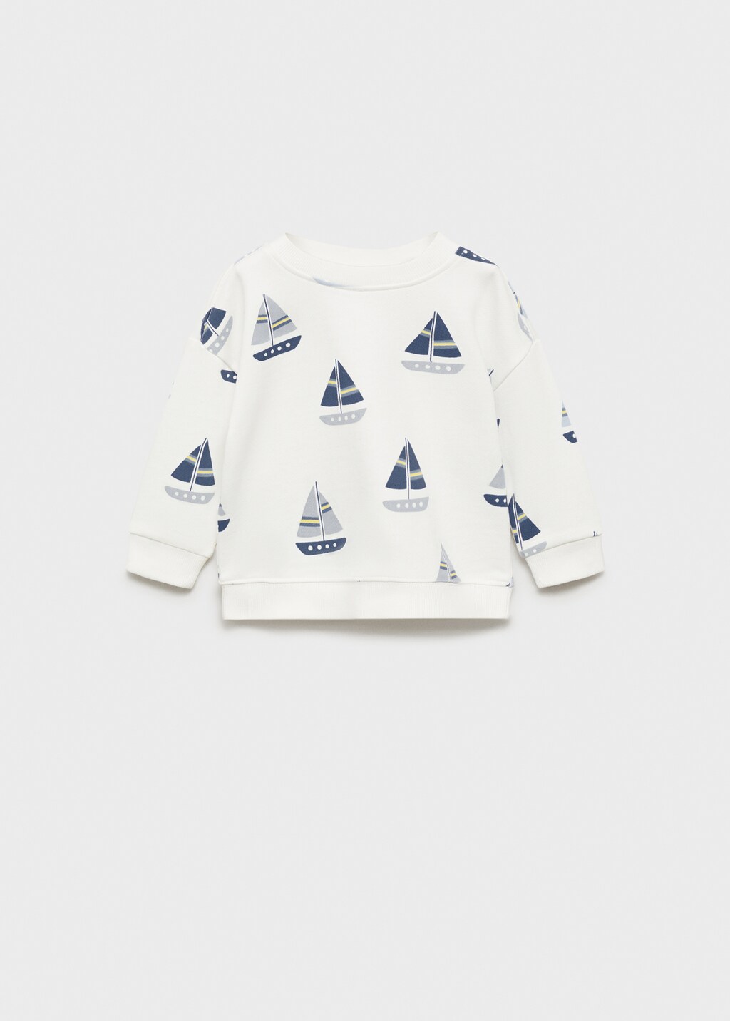Printed cotton sweatshirt | MANGO Mali