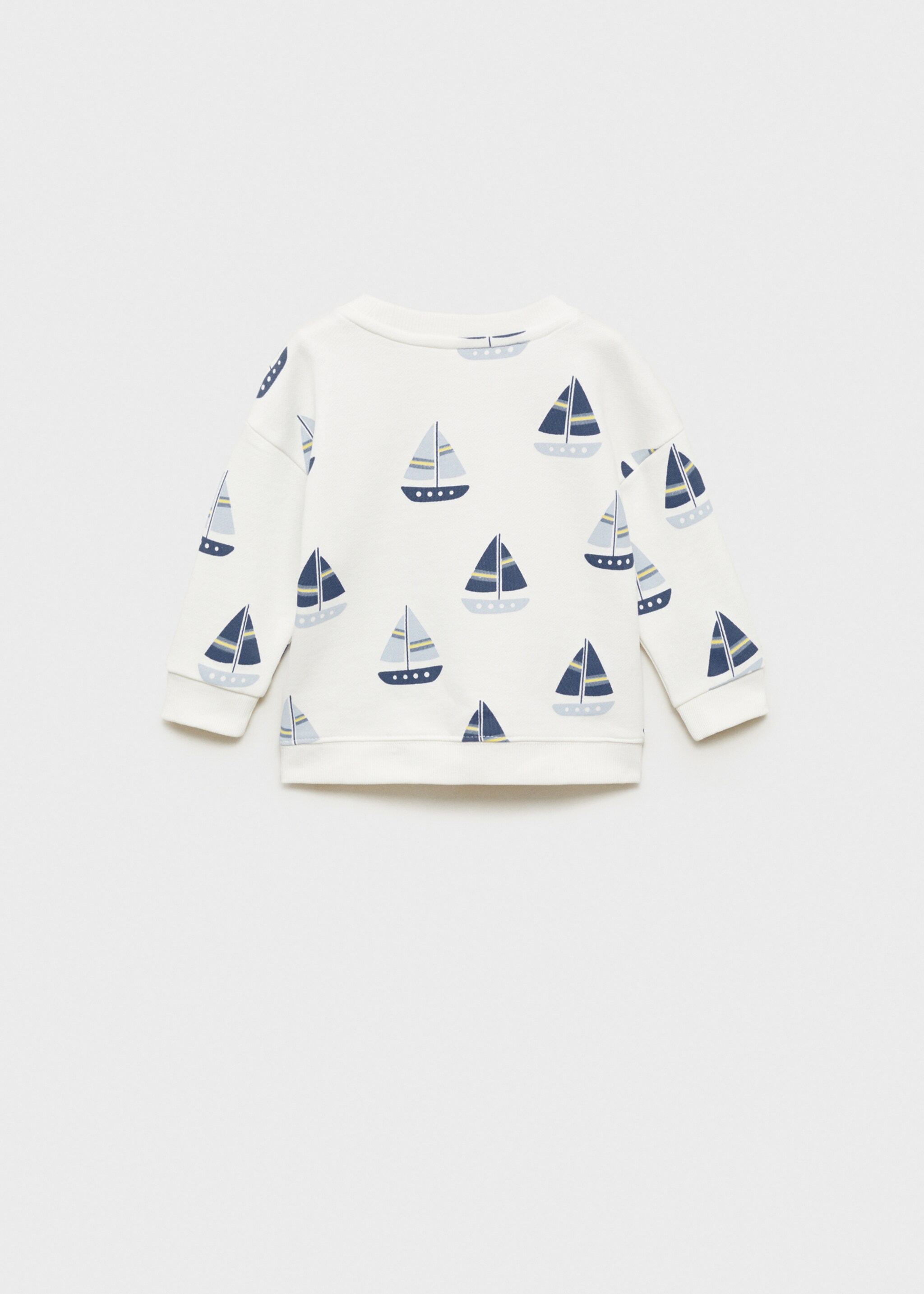 Sweat-shirt coton imprimé - Verso de l’article