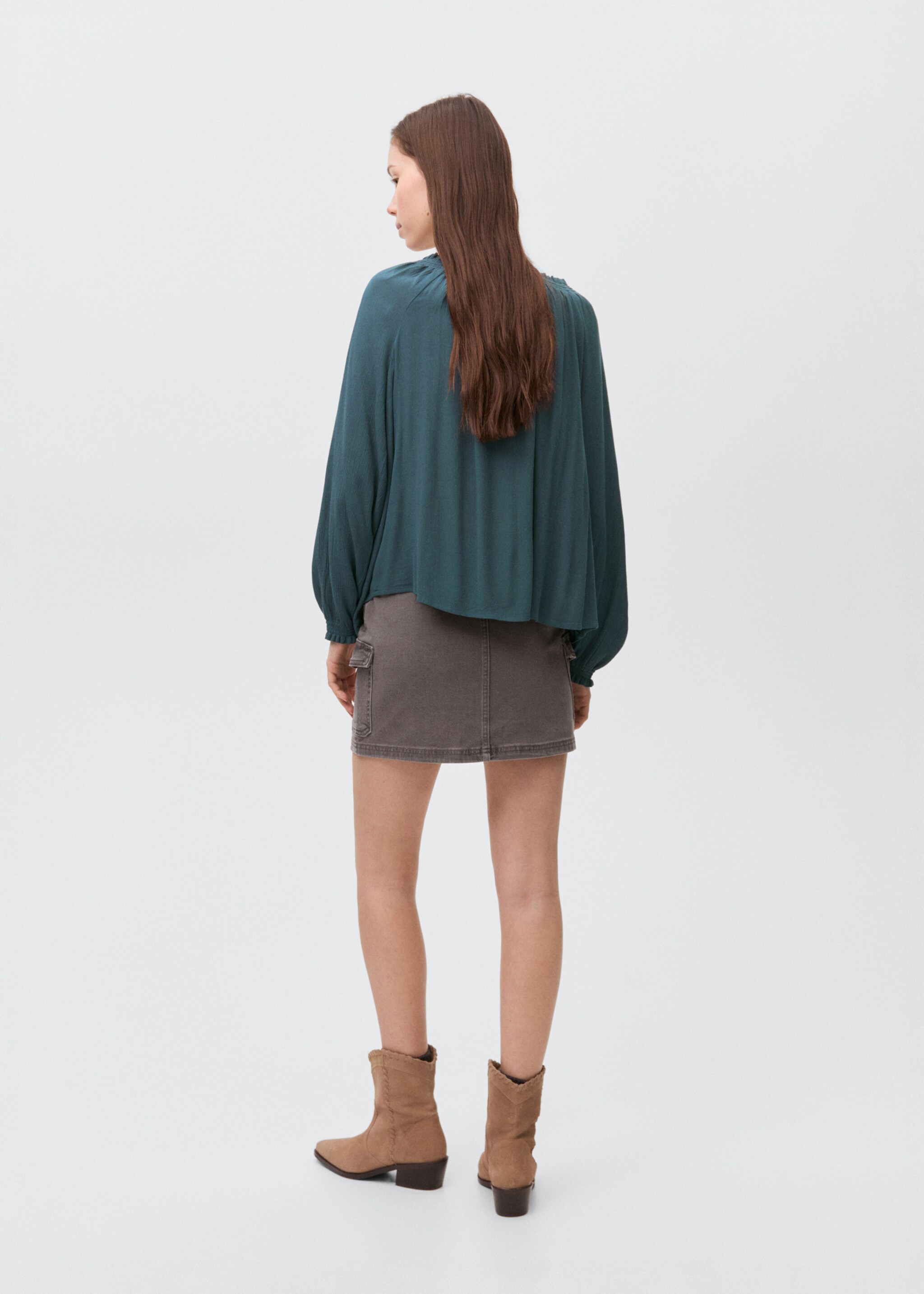 Blouse col froncé - Verso de l’article