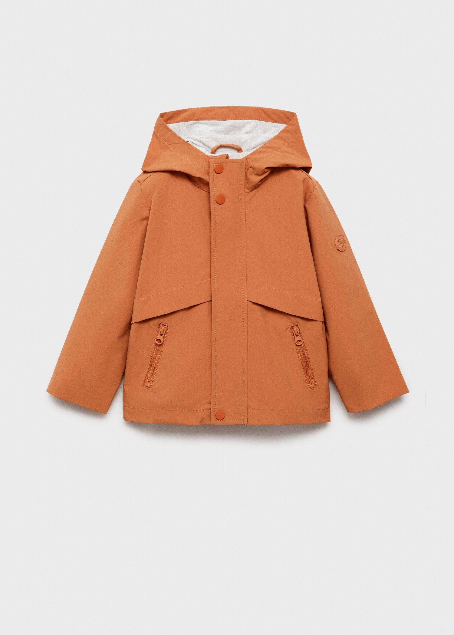 Hooded water-repellent parka - Article without model