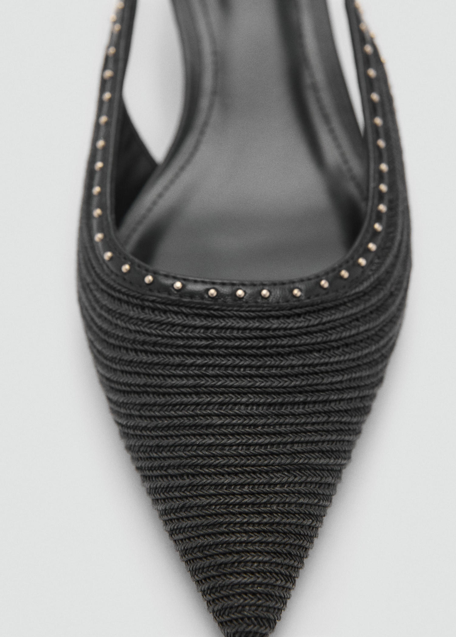 Kitten-Heels aus Naturfaser - Damen | MANGO Deutschland