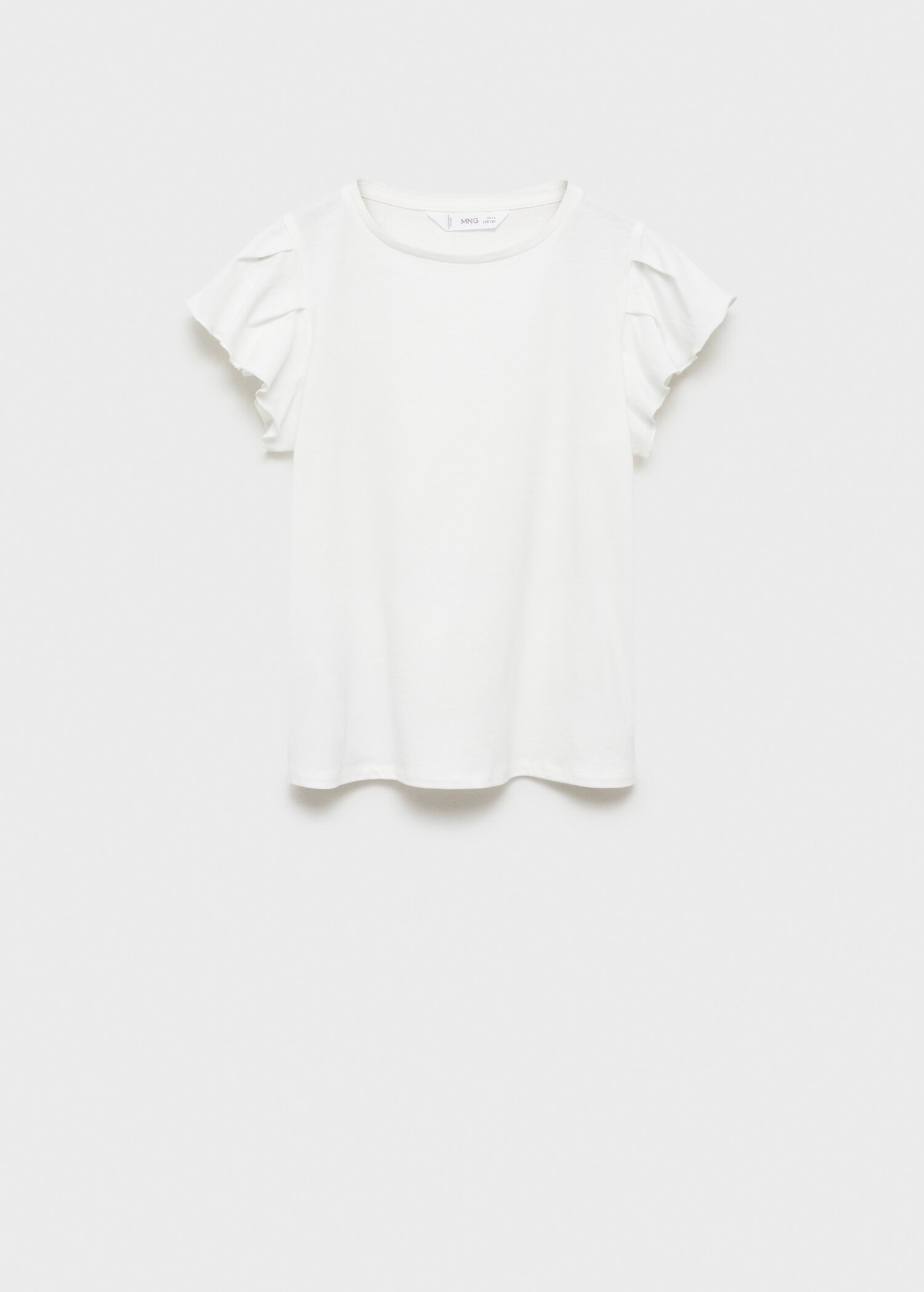 Short-sleeved ruffle t-shirt - Article without model