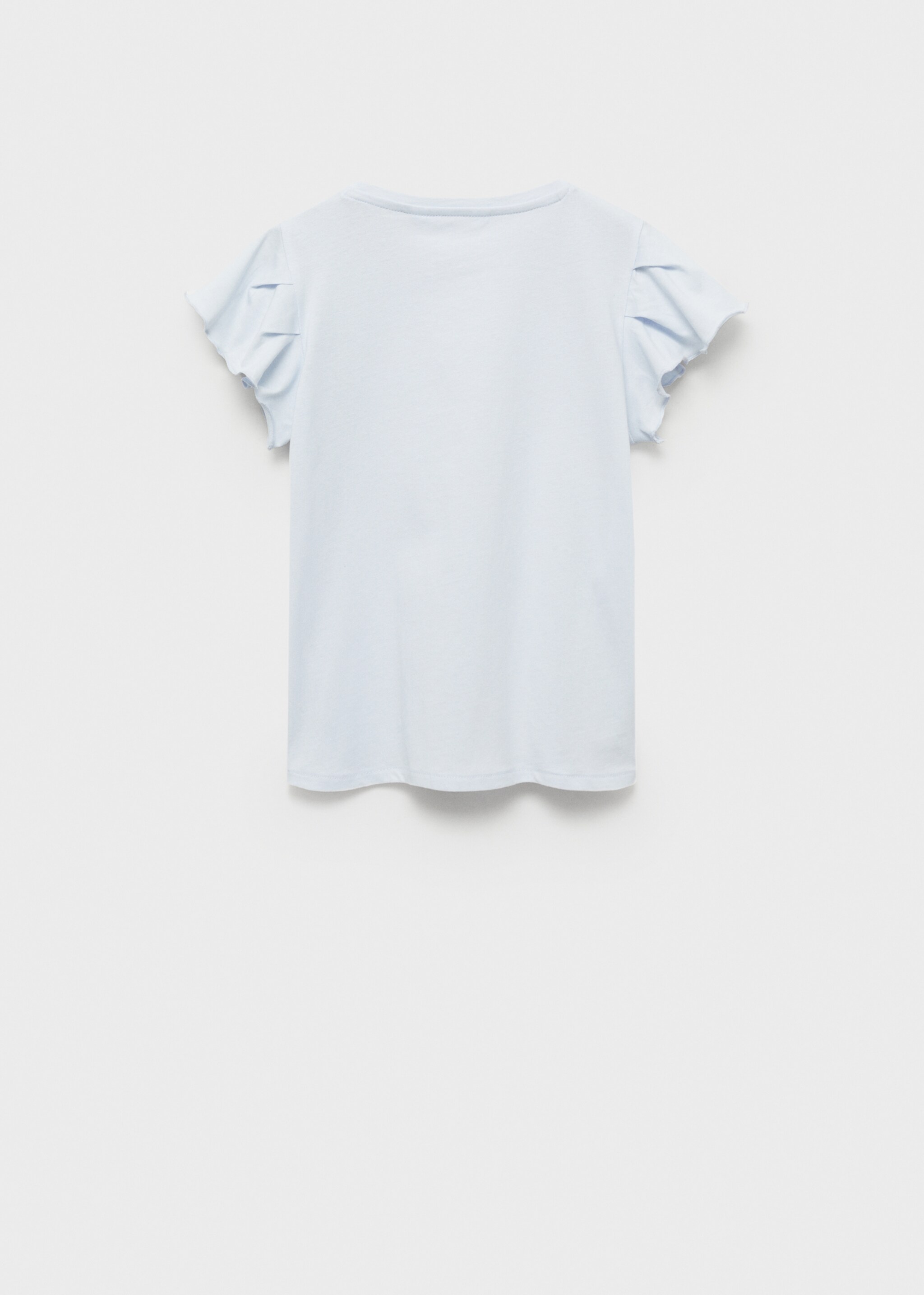 Short-sleeved ruffle t-shirt - Reverse of the article