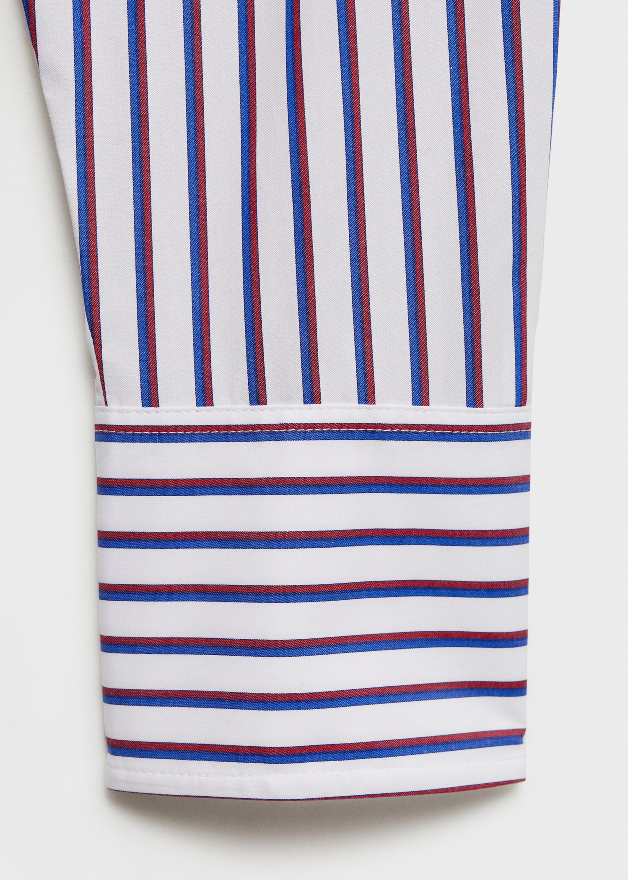 Striped cropped shirt - Details of the article 0