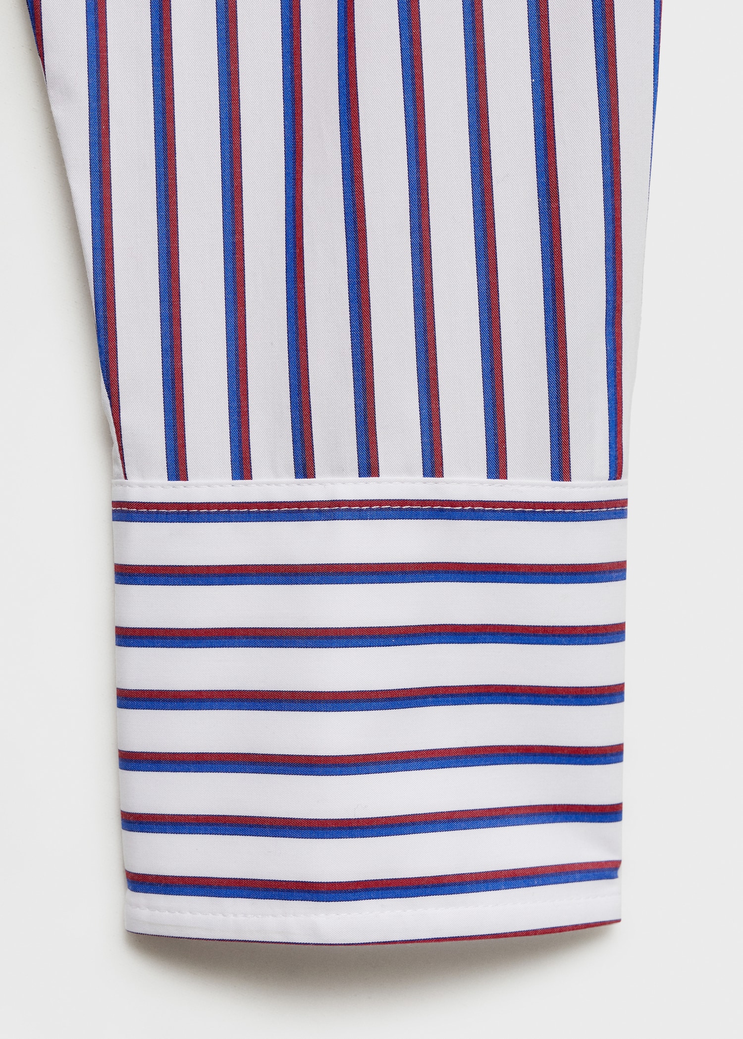 Striped cropped shirt - Details of the article 0