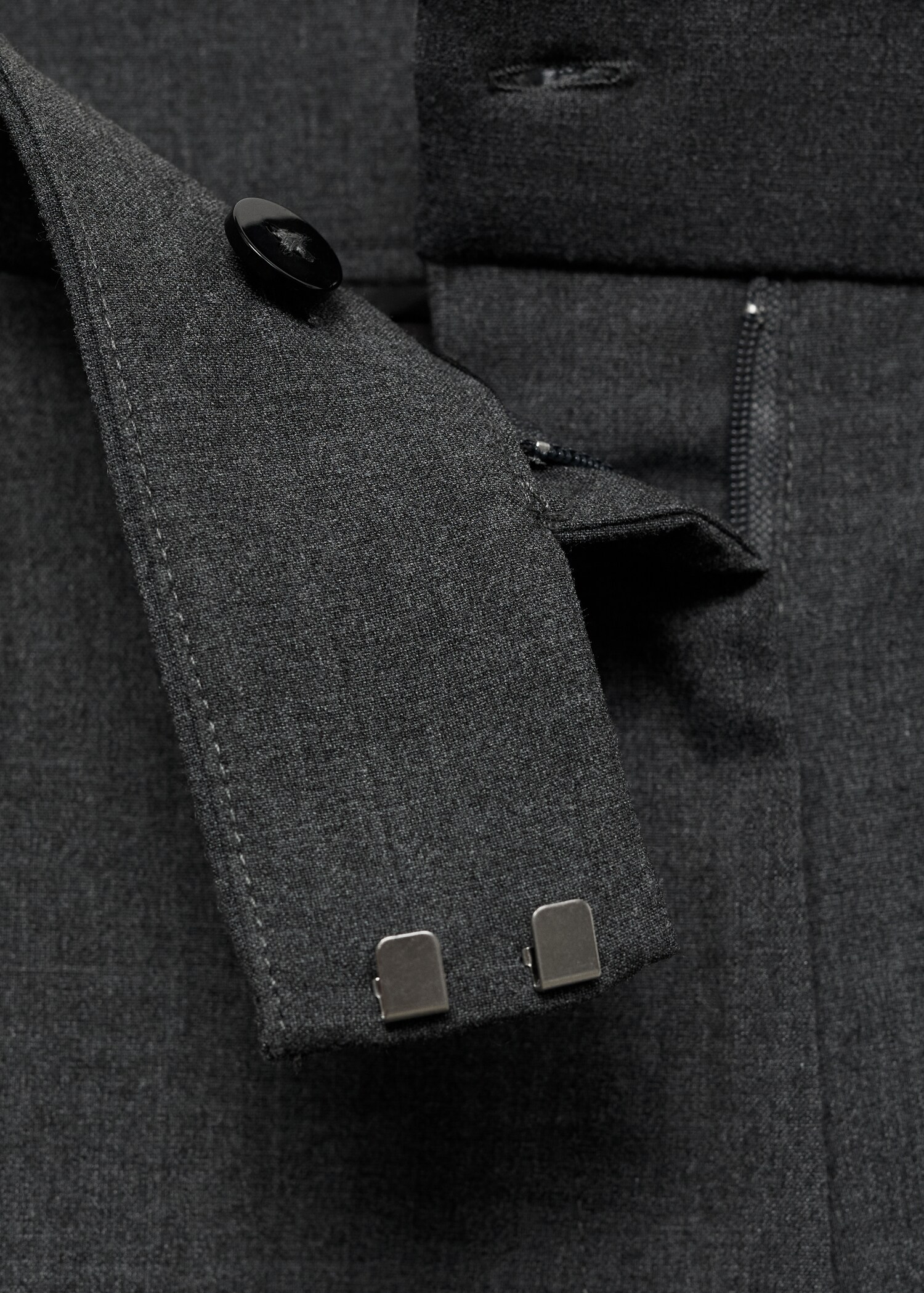 Straight-fit suit trousers - Details of the article 8